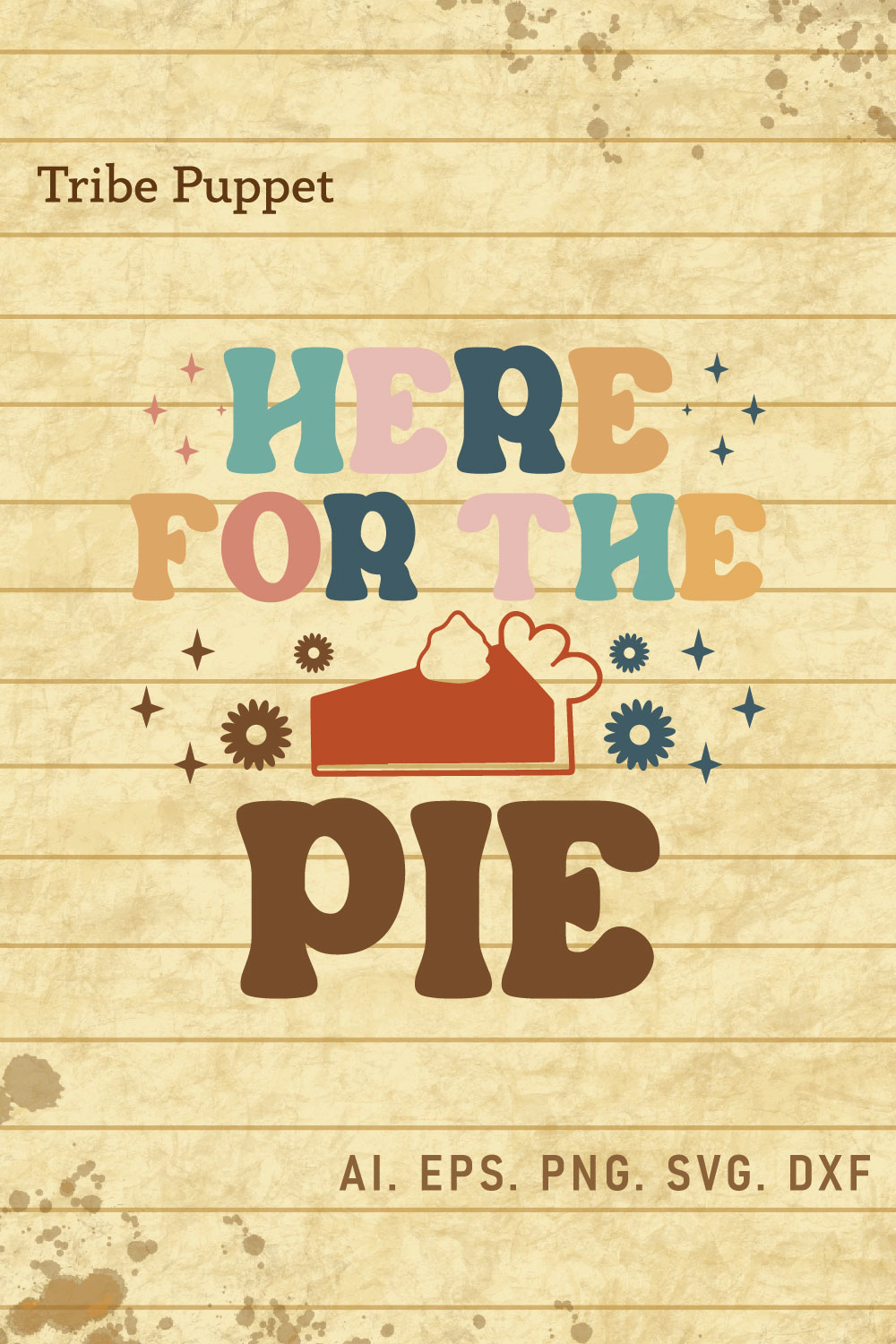 Thanksgiving Typography pinterest preview image.