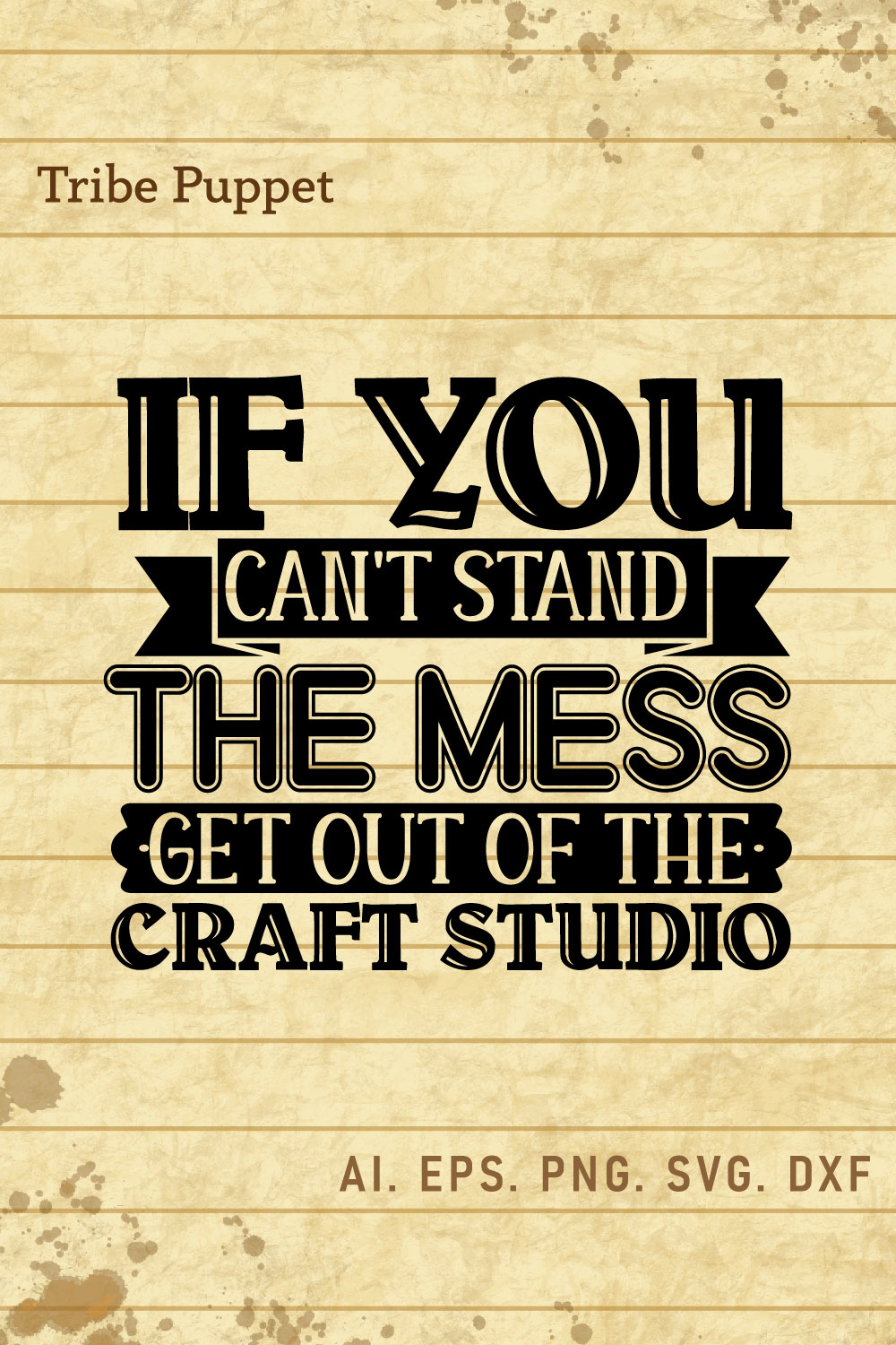 Craft Typography pinterest preview image.