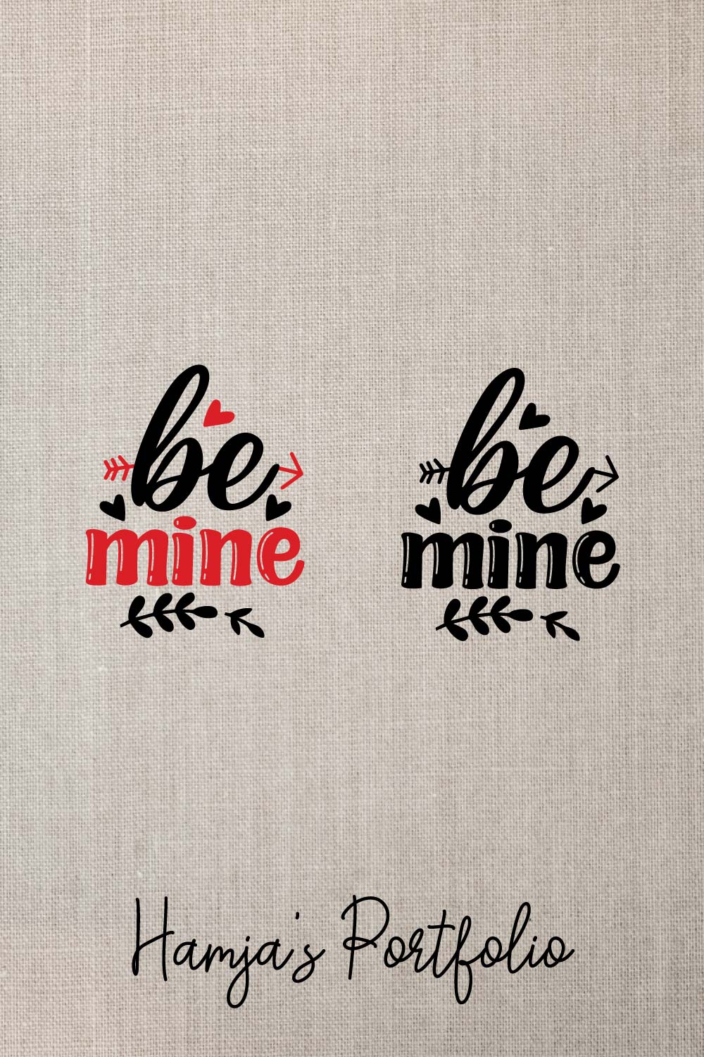 Be Mine Vector pinterest preview image.