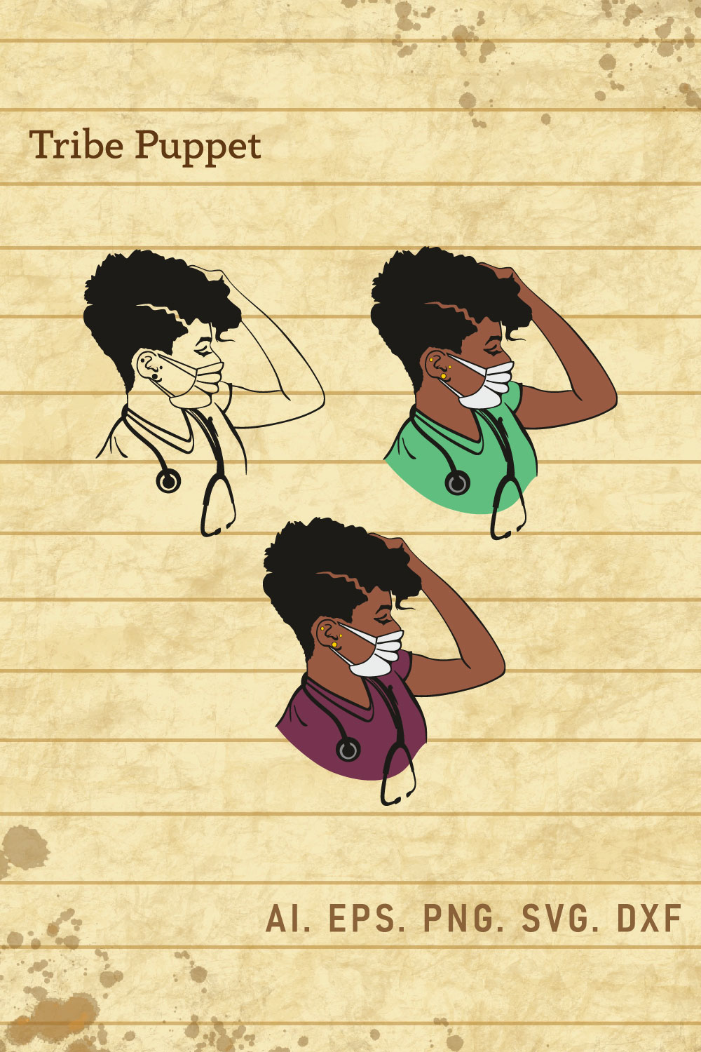 Afro Woman pinterest preview image.