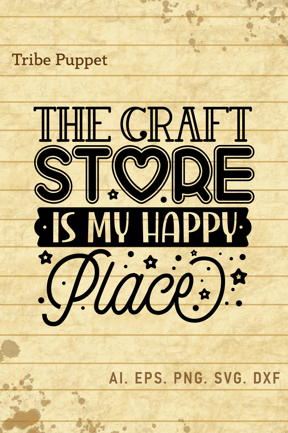 Craft Typography pinterest preview image.