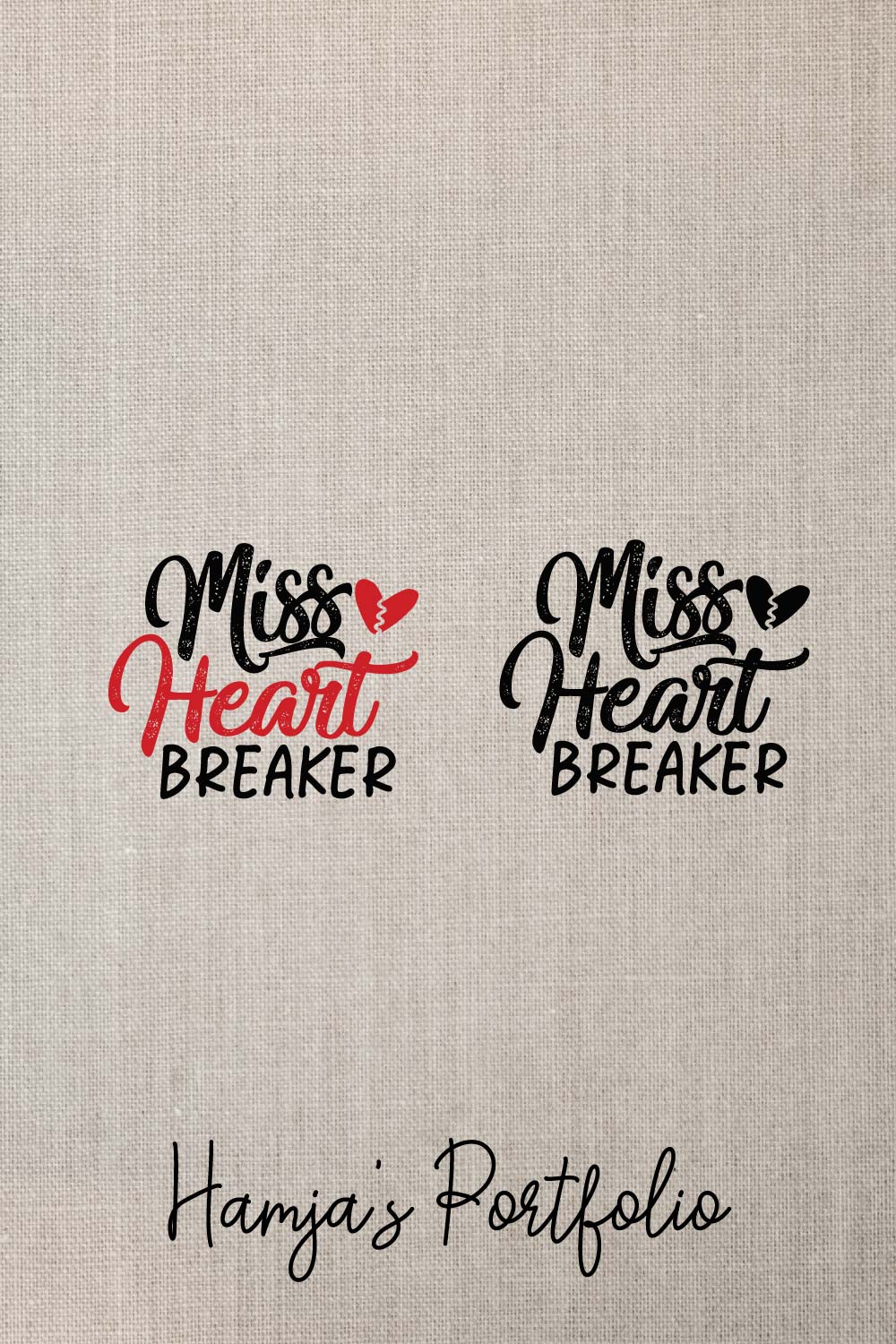 Miss Heart Breaker Vector Svg pinterest preview image.