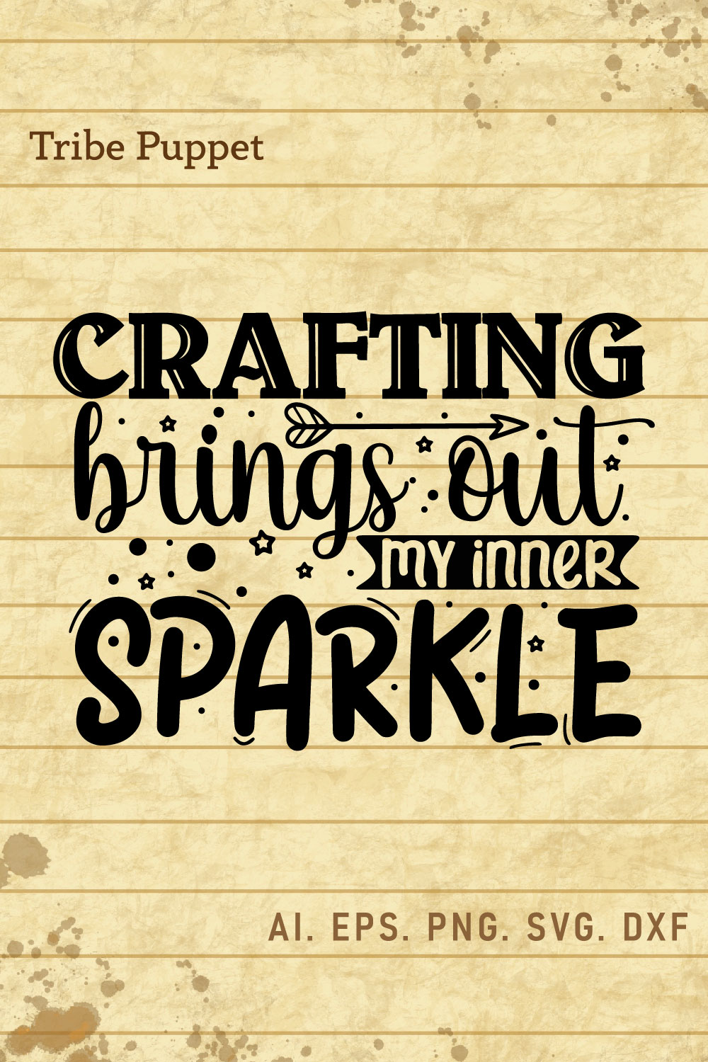 Craft Typography pinterest preview image.