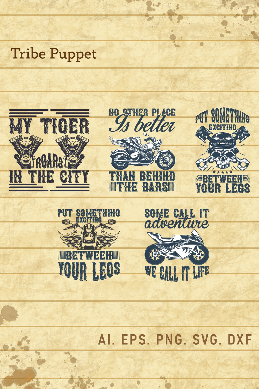 Biker Bundle pinterest preview image.