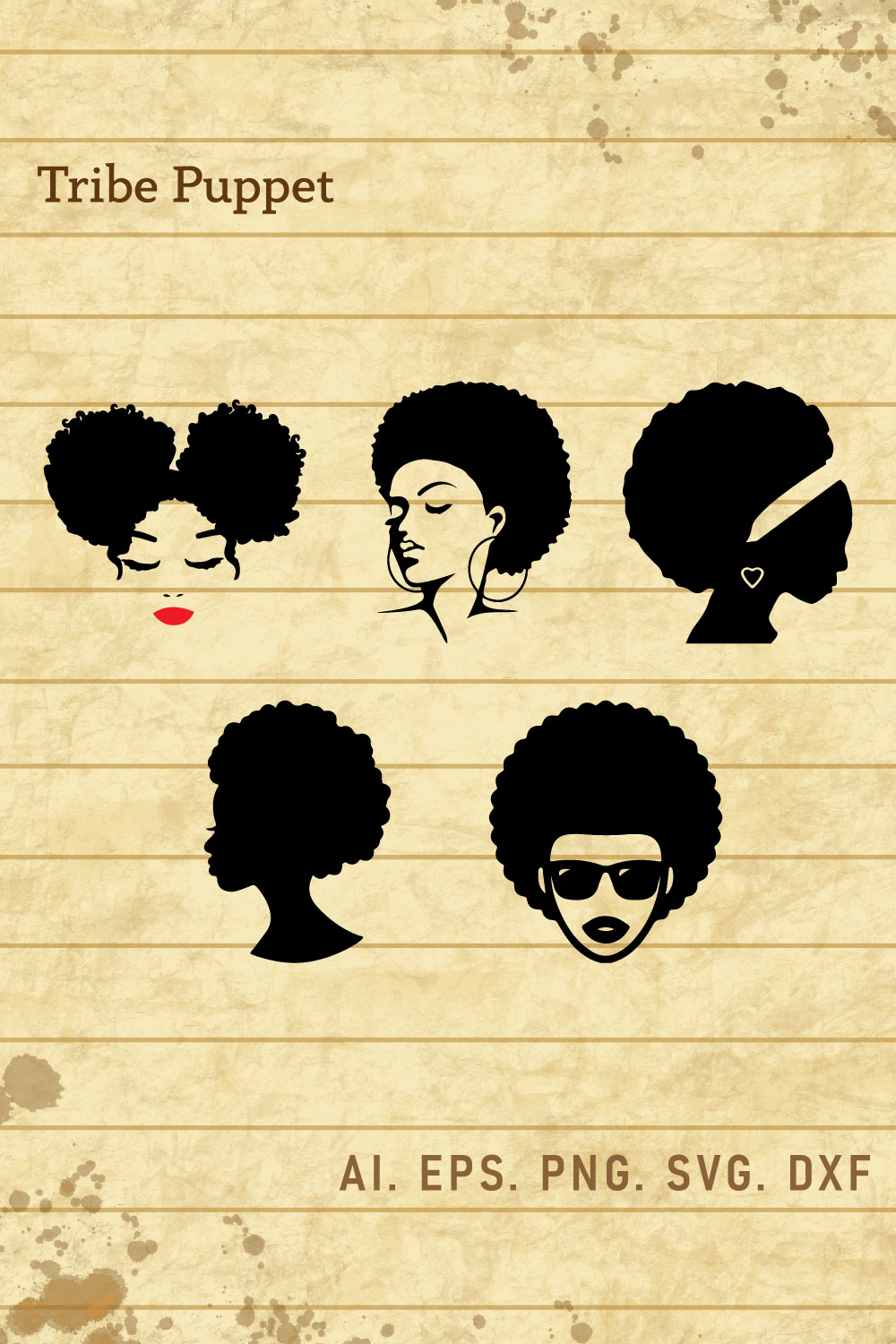 Afro Woman pinterest preview image.