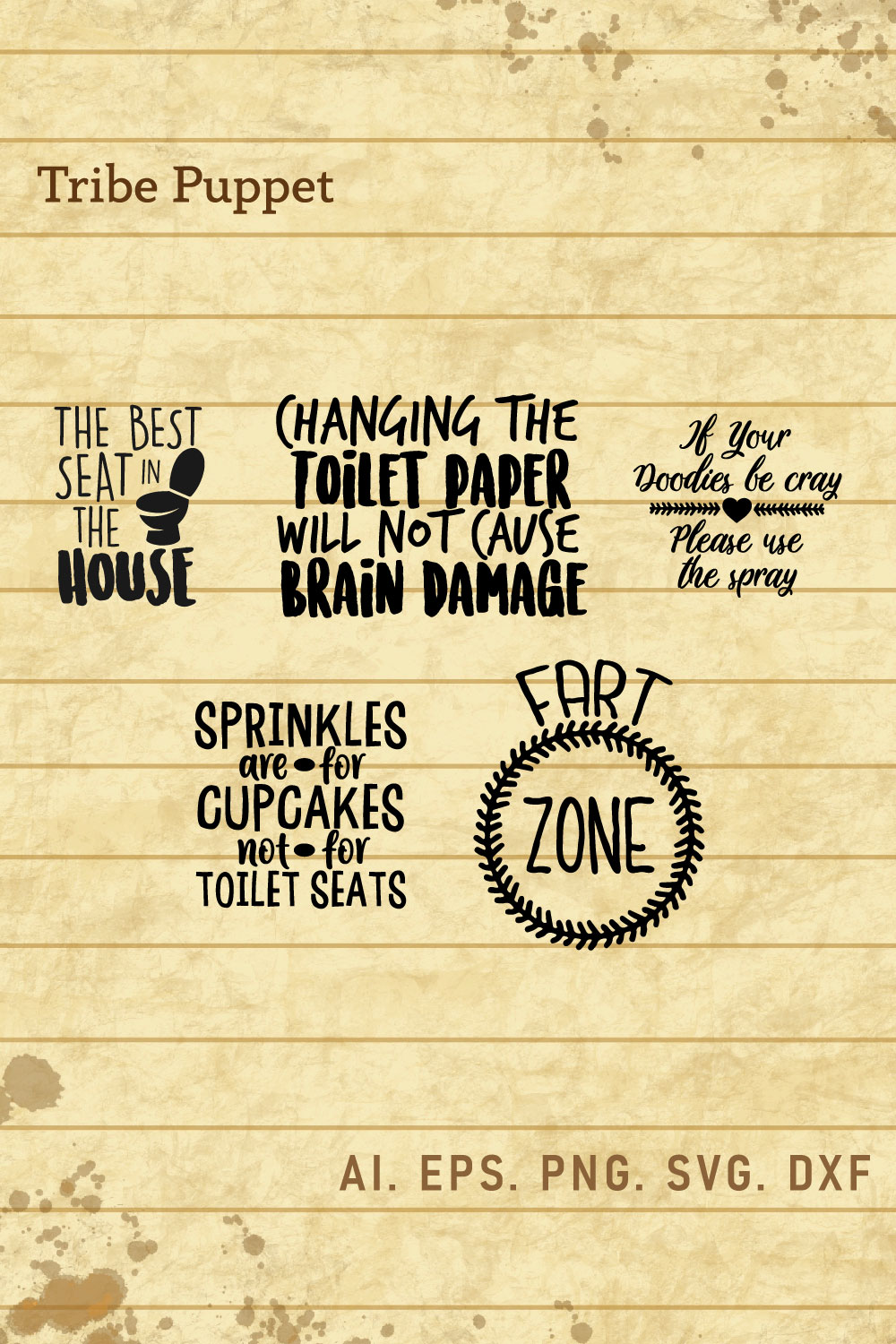 Bathroom Typography pinterest preview image.