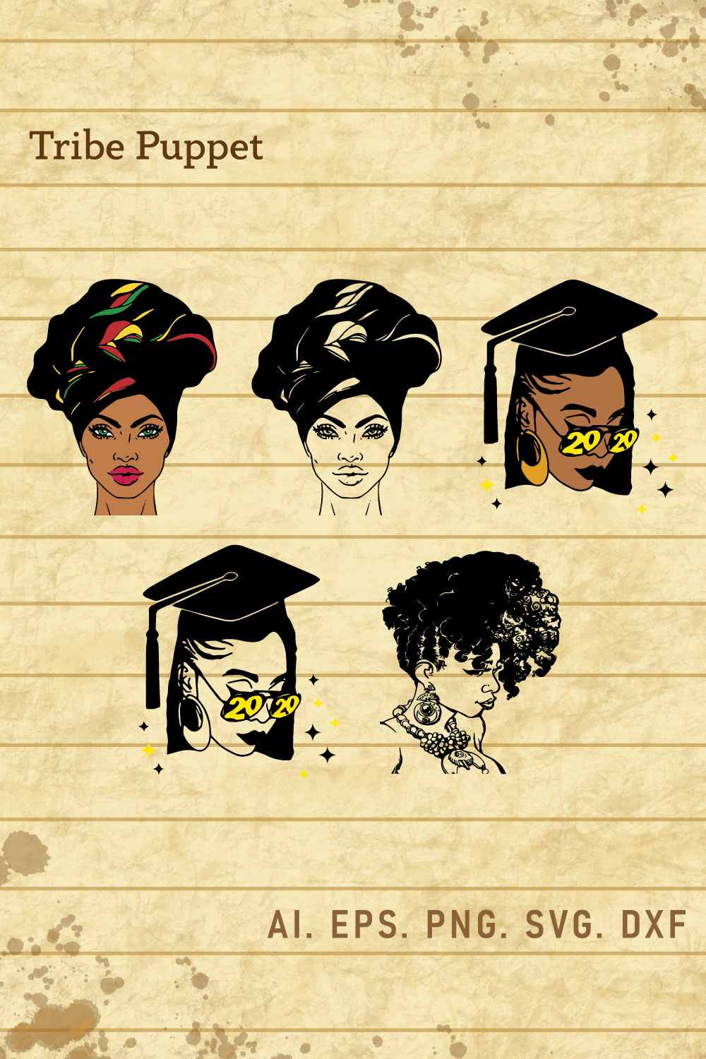 Afro Woman pinterest preview image.