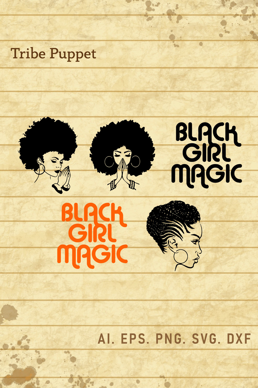 Afro Woman pinterest preview image.