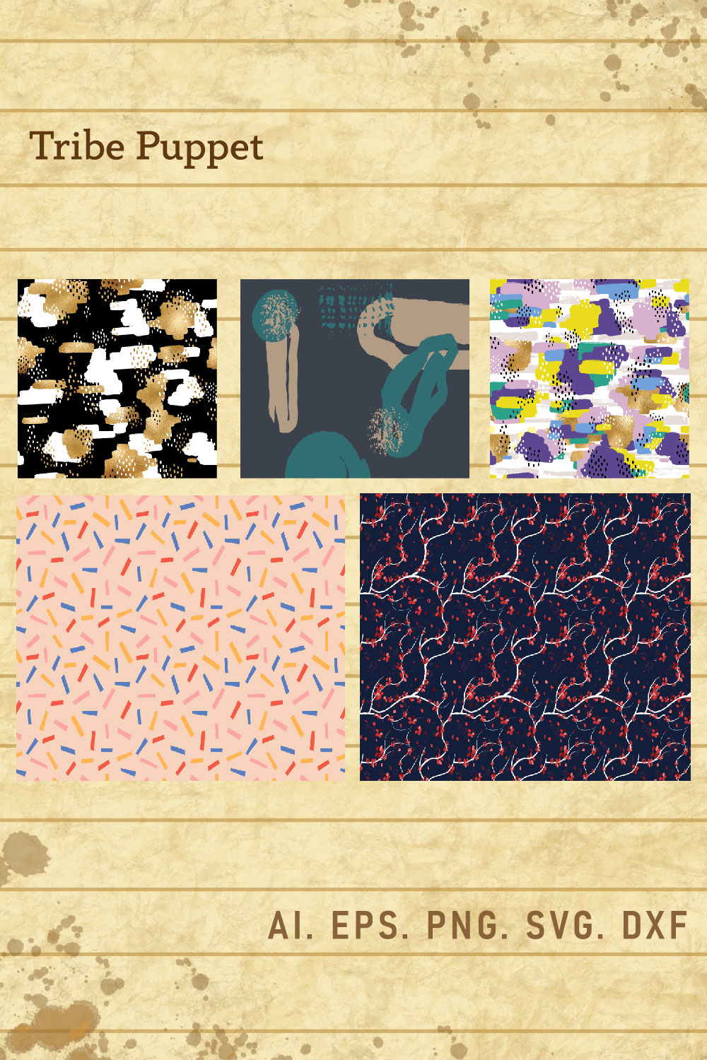 Abstract Pattern Background pinterest preview image.