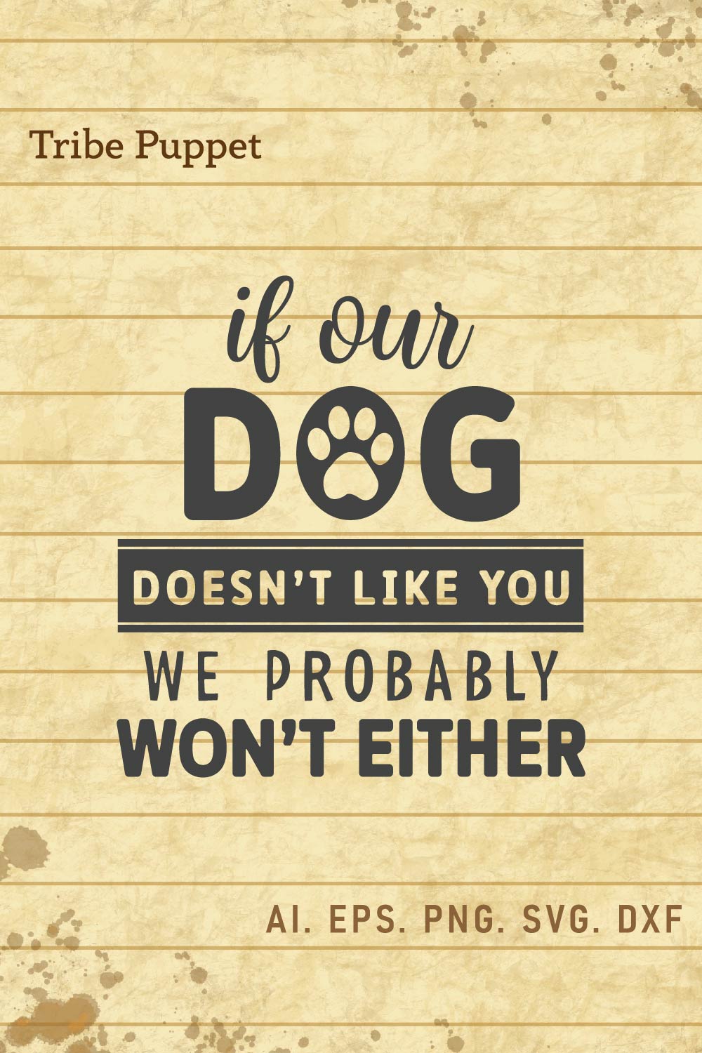 Dog Quotes pinterest preview image.