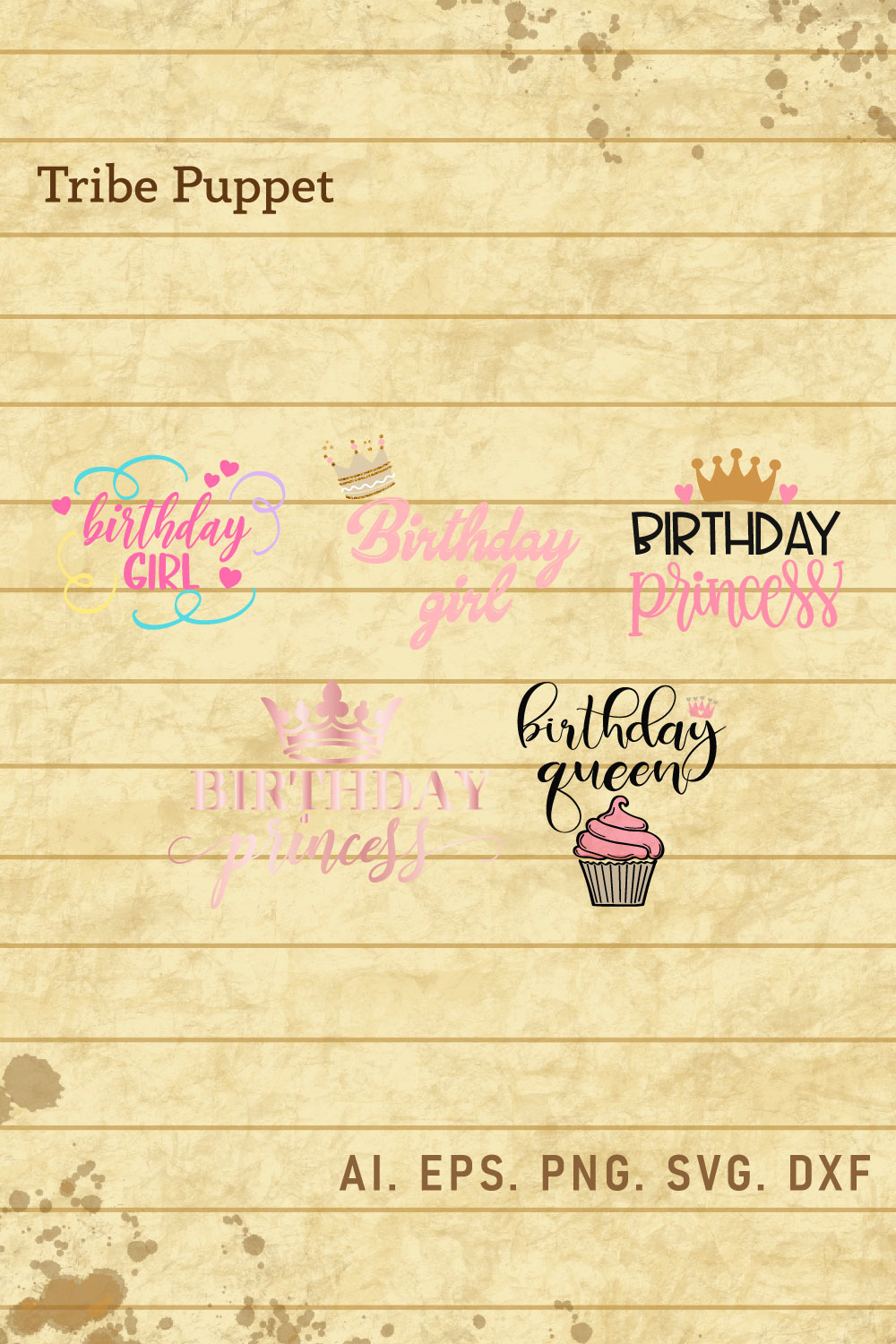 Birthday Bundle pinterest preview image.