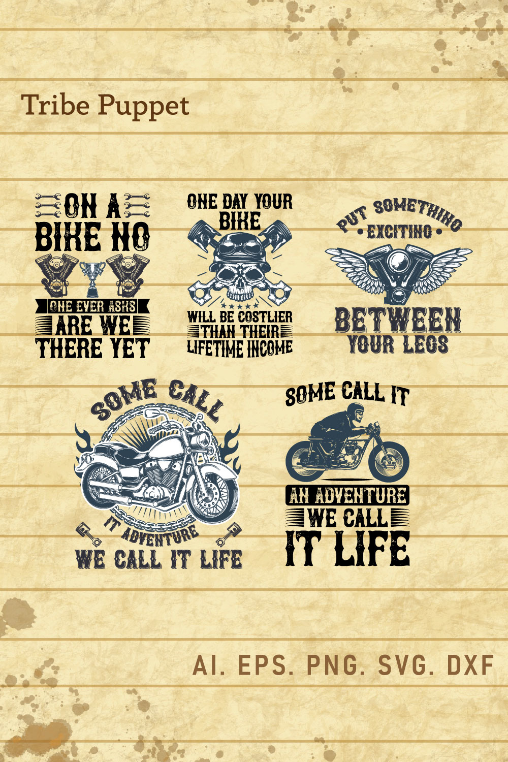 Biker Bundle pinterest preview image.