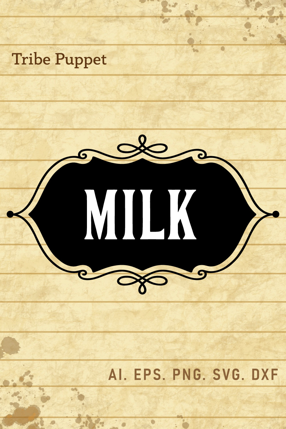 Vintage Coffee Typo 20 pinterest preview image.