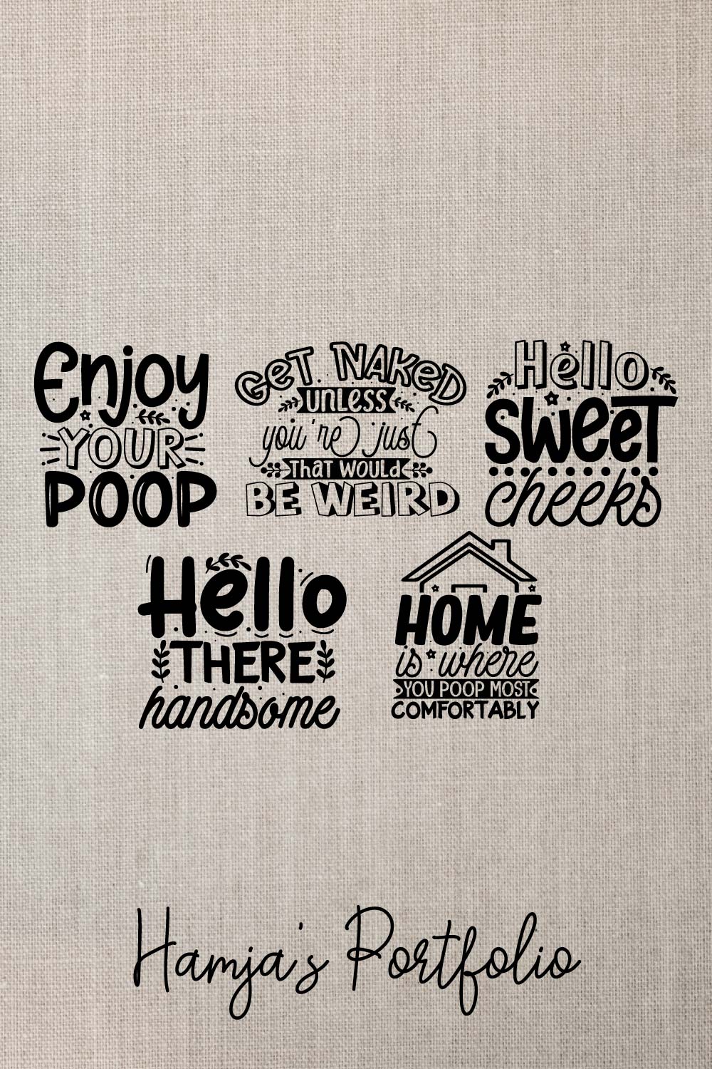 Poop Typography Svg pinterest preview image.