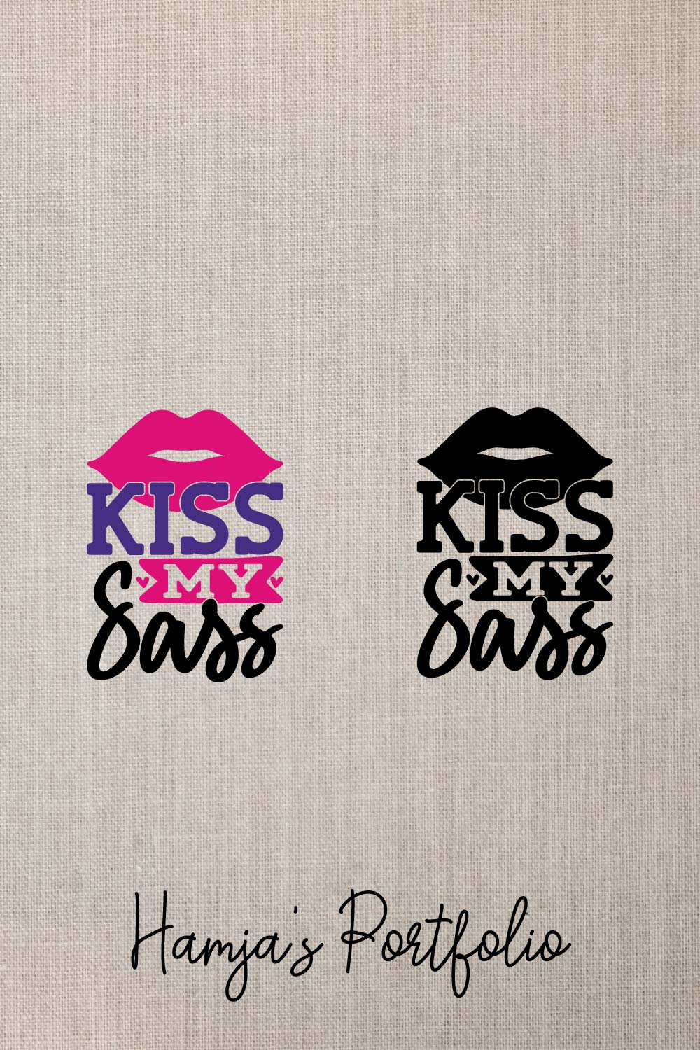 Kiss Vector pinterest preview image.