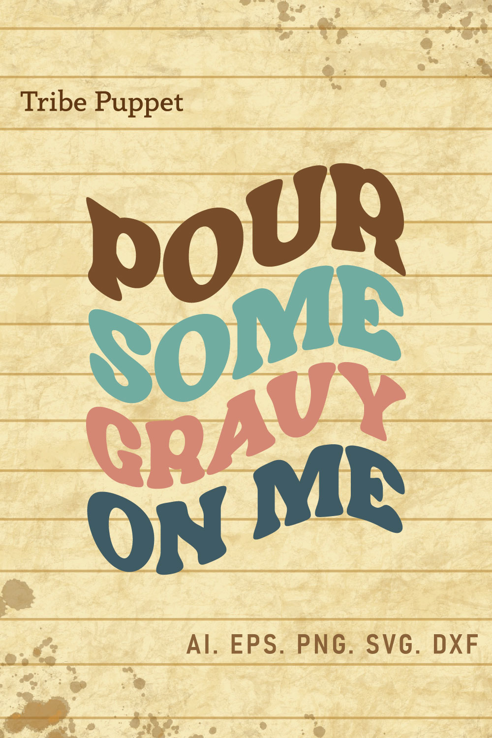 Thanksgiving Typography pinterest preview image.