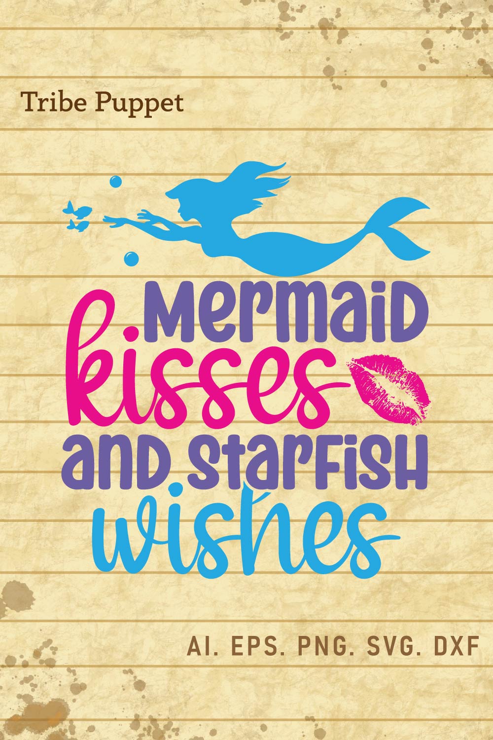 Mermaid Quotes pinterest preview image.