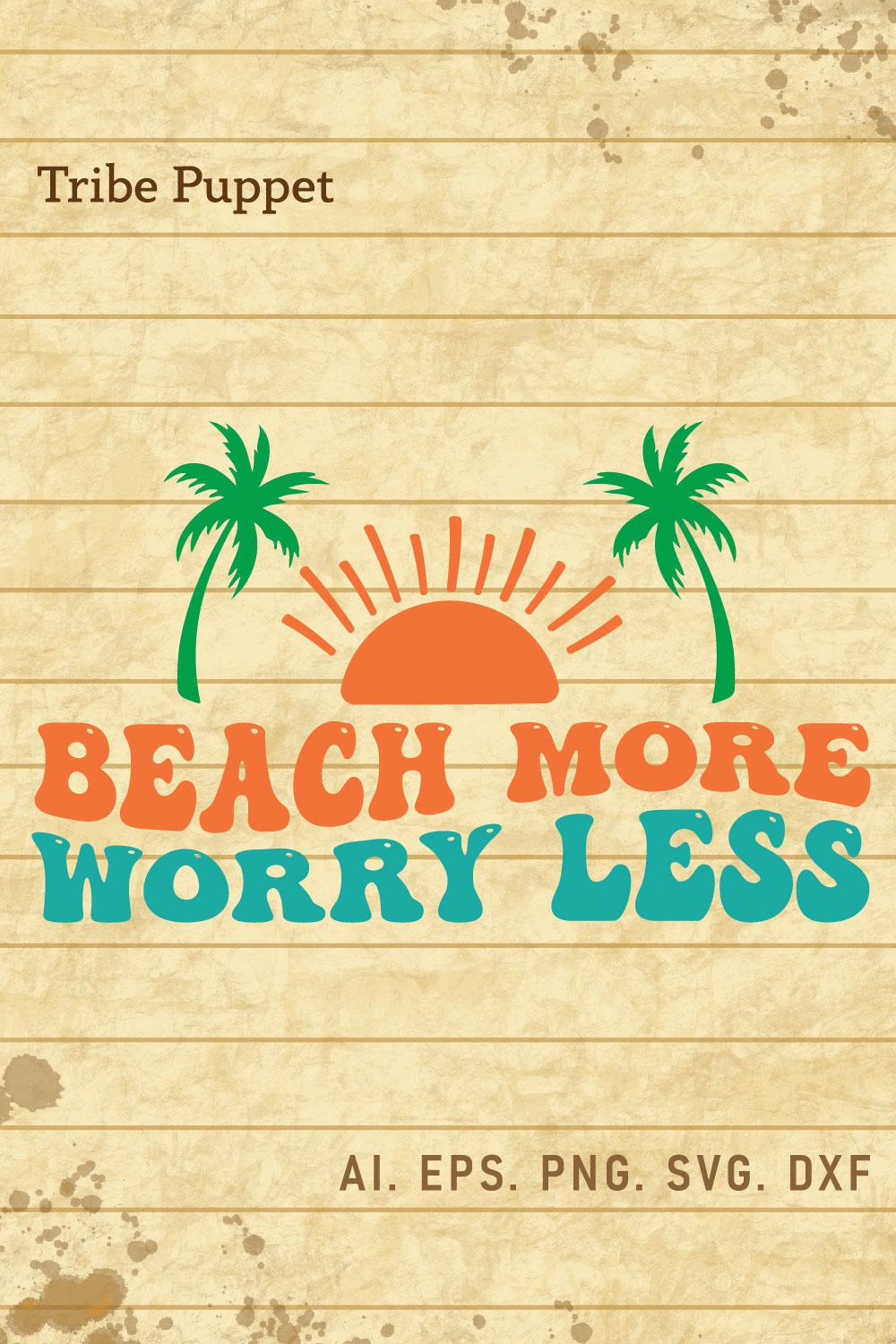 Summer Typography pinterest preview image.