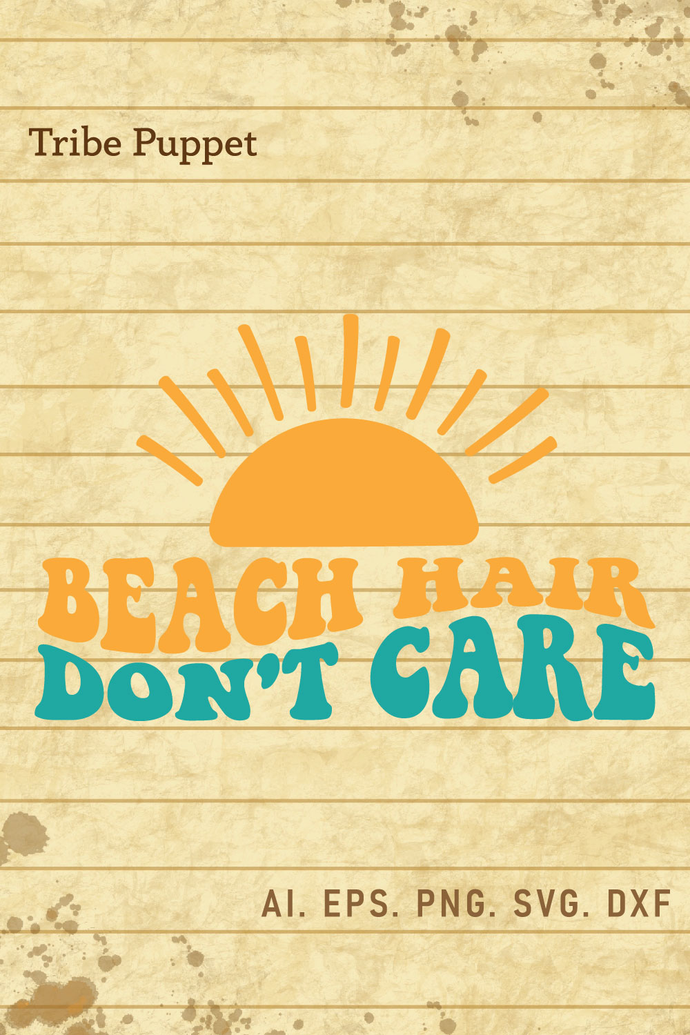 Summer Typography pinterest preview image.