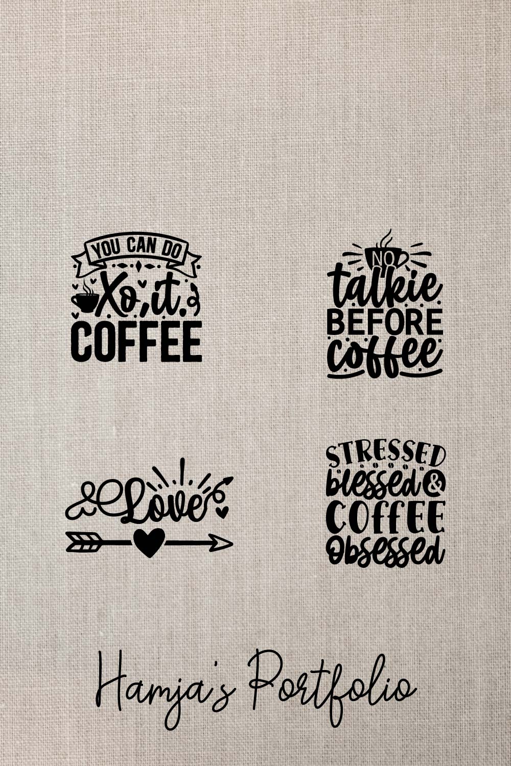 Coffee Vector pinterest preview image.
