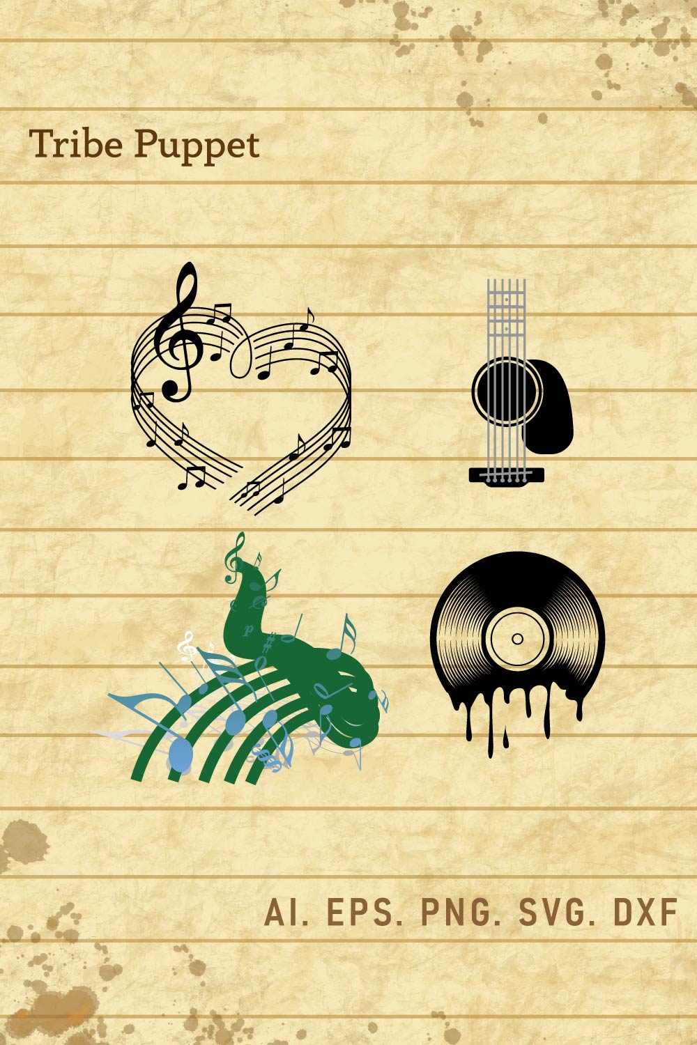 Musical Elements pinterest preview image.