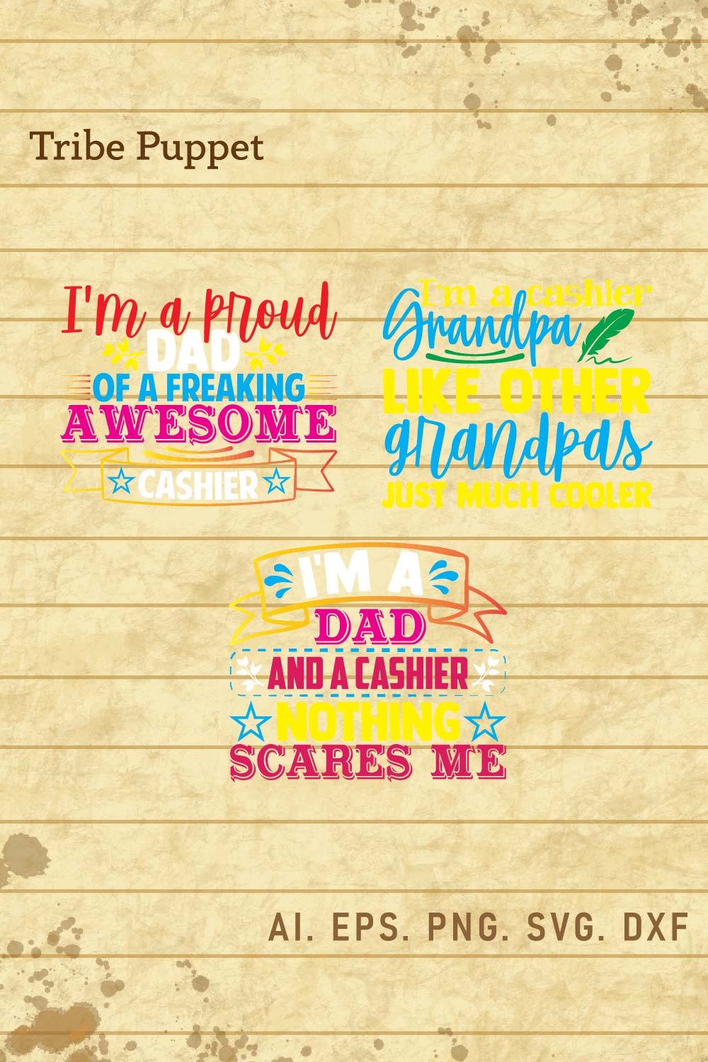 Quotes Typography Bundle pinterest preview image.