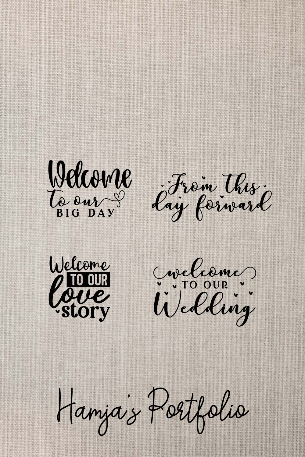 Love typography Svg pinterest preview image.