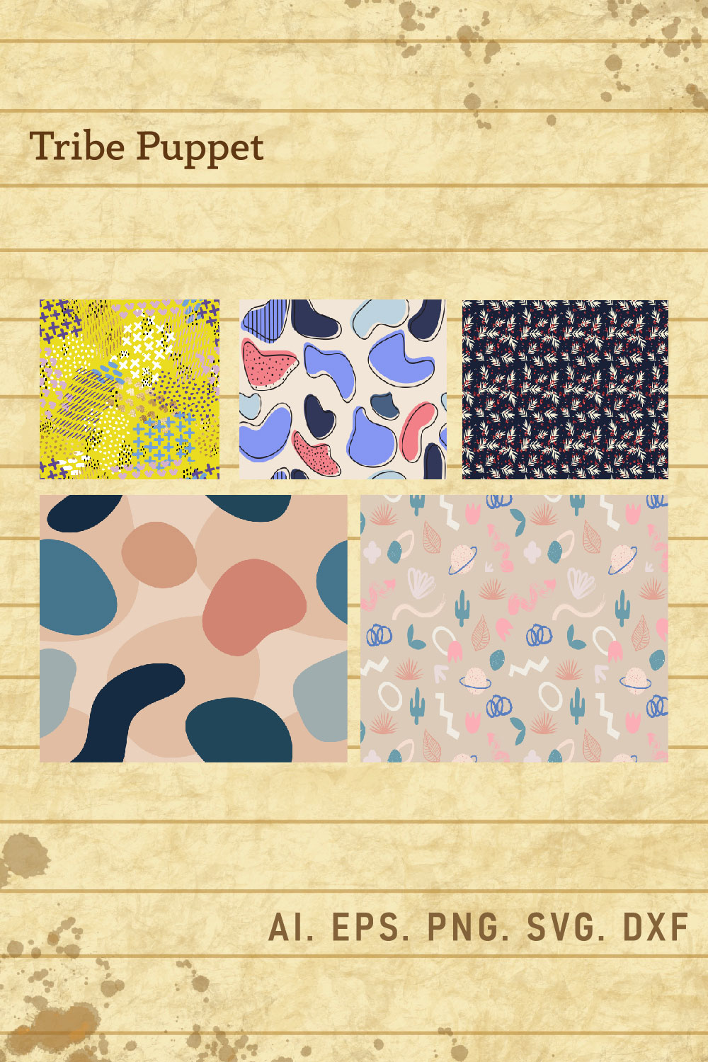 Abstract Pattern Background pinterest preview image.