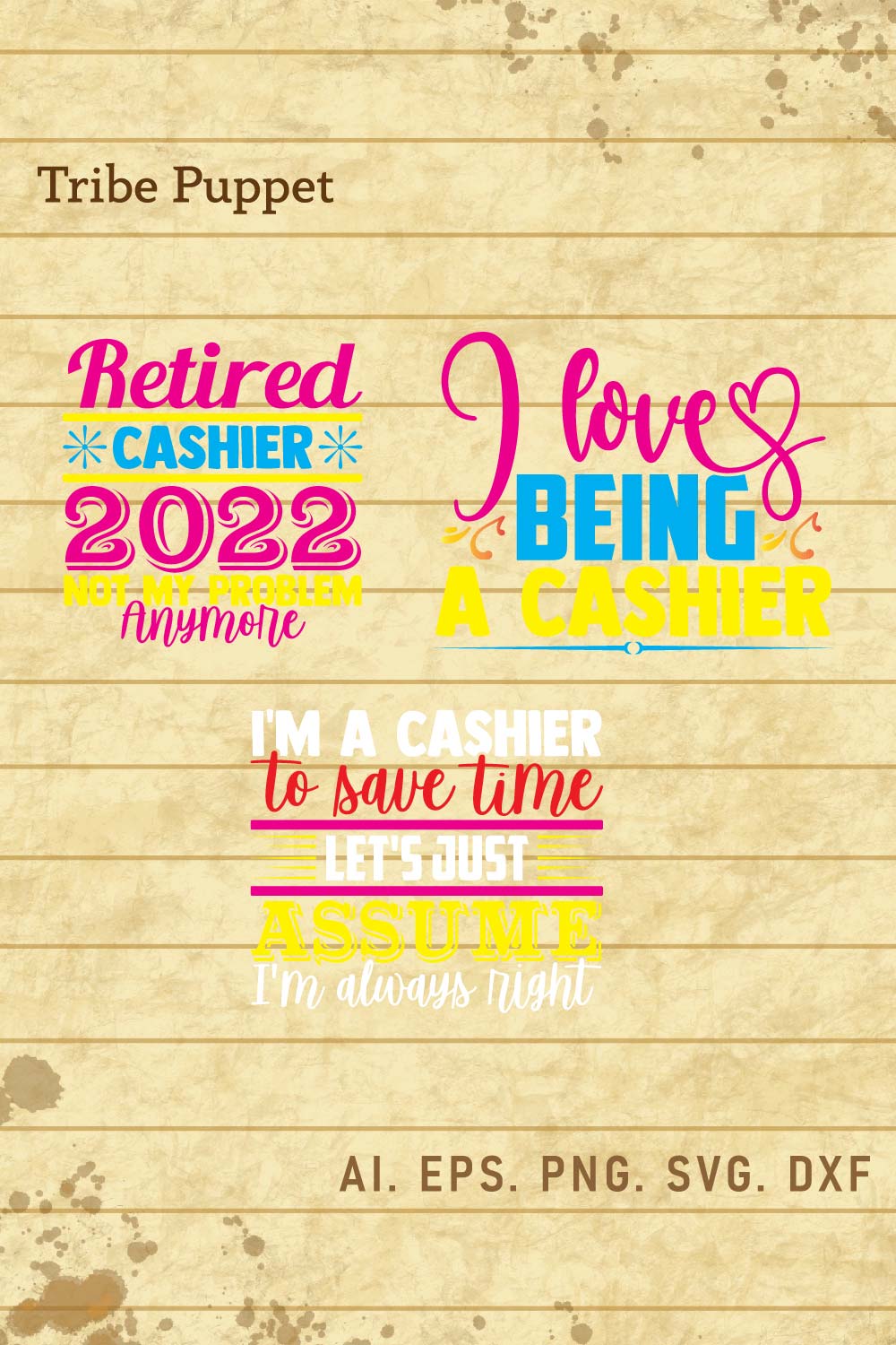 Quotes Typography Bundle pinterest preview image.