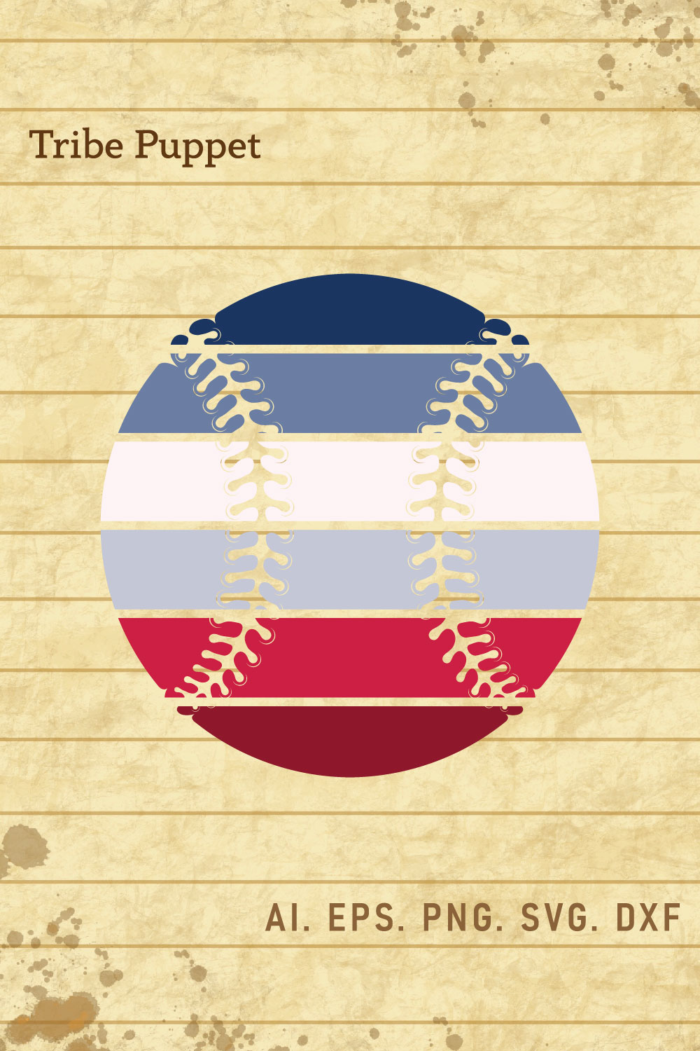 Baseball Typography pinterest preview image.