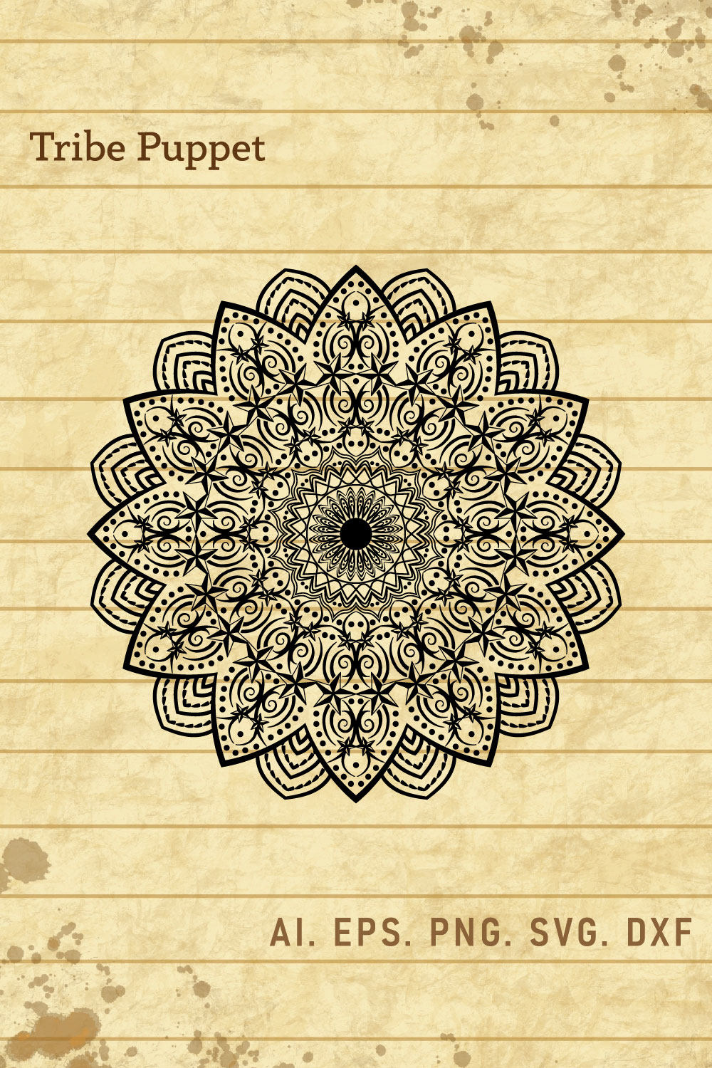 Mandala pinterest preview image.