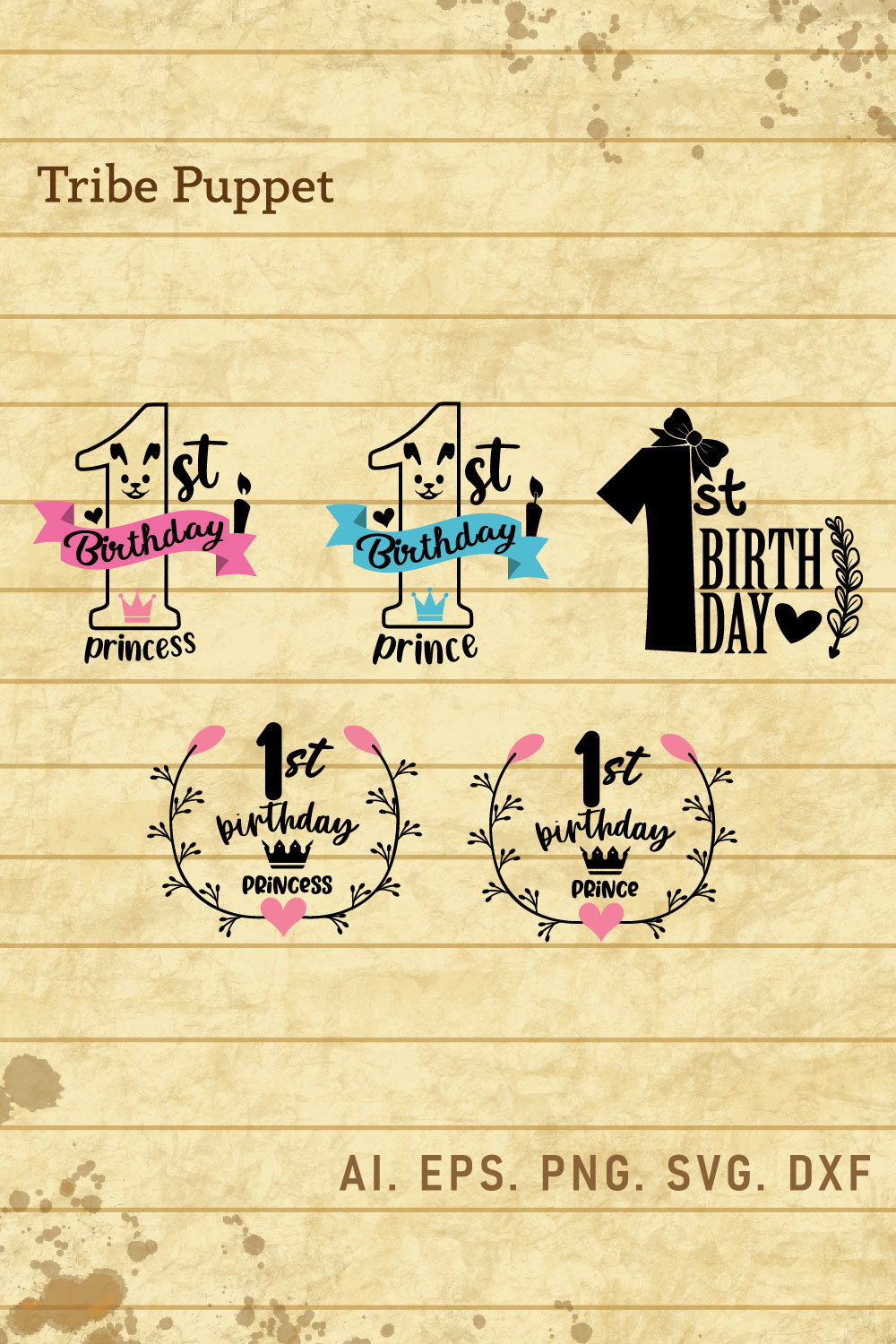 Birthday Bundle pinterest preview image.