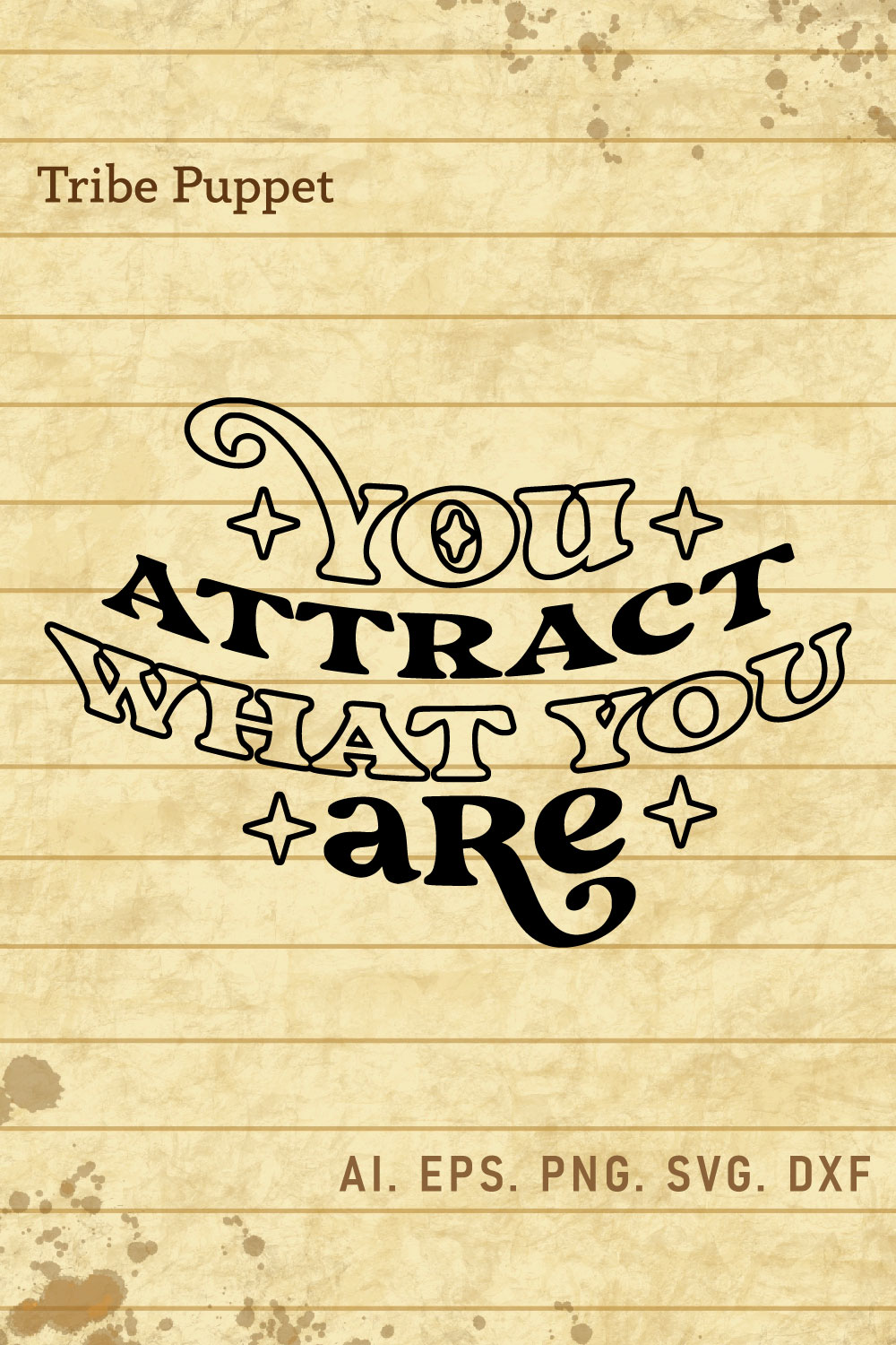 Law of Attraction Typography pinterest preview image.