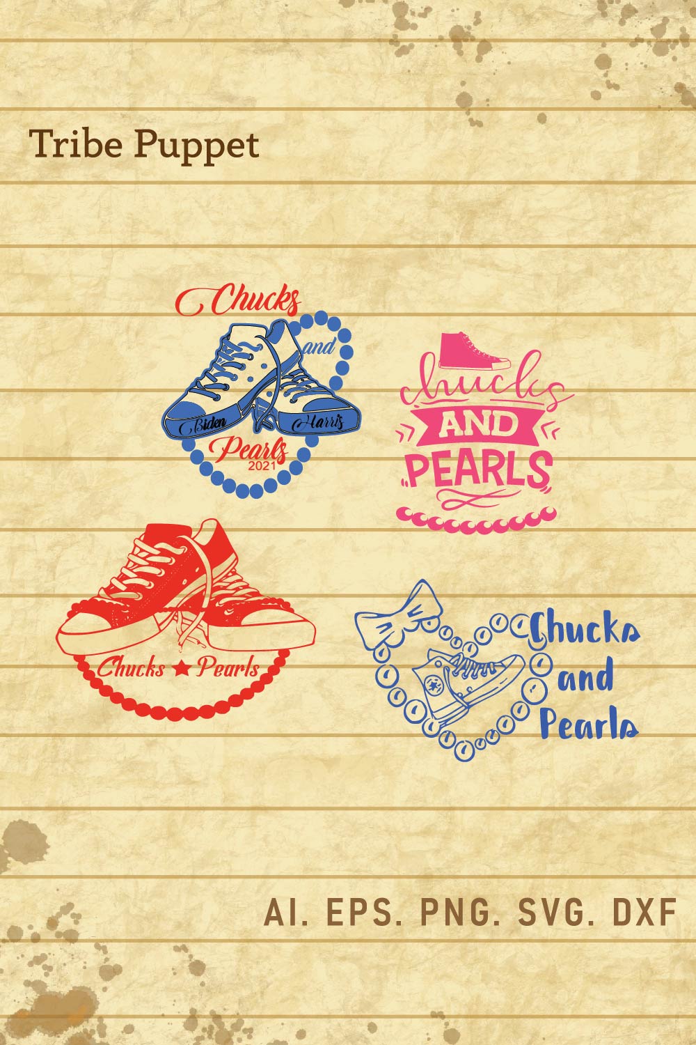 Shoes Typography pinterest preview image.