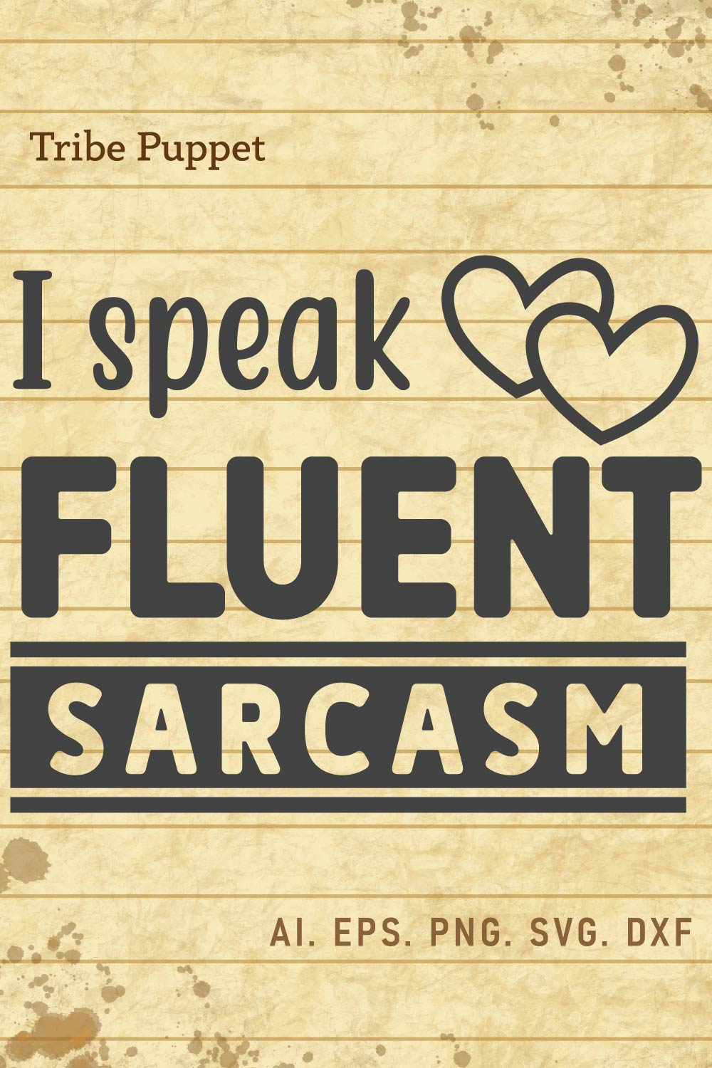 Sarcastic Typography pinterest preview image.