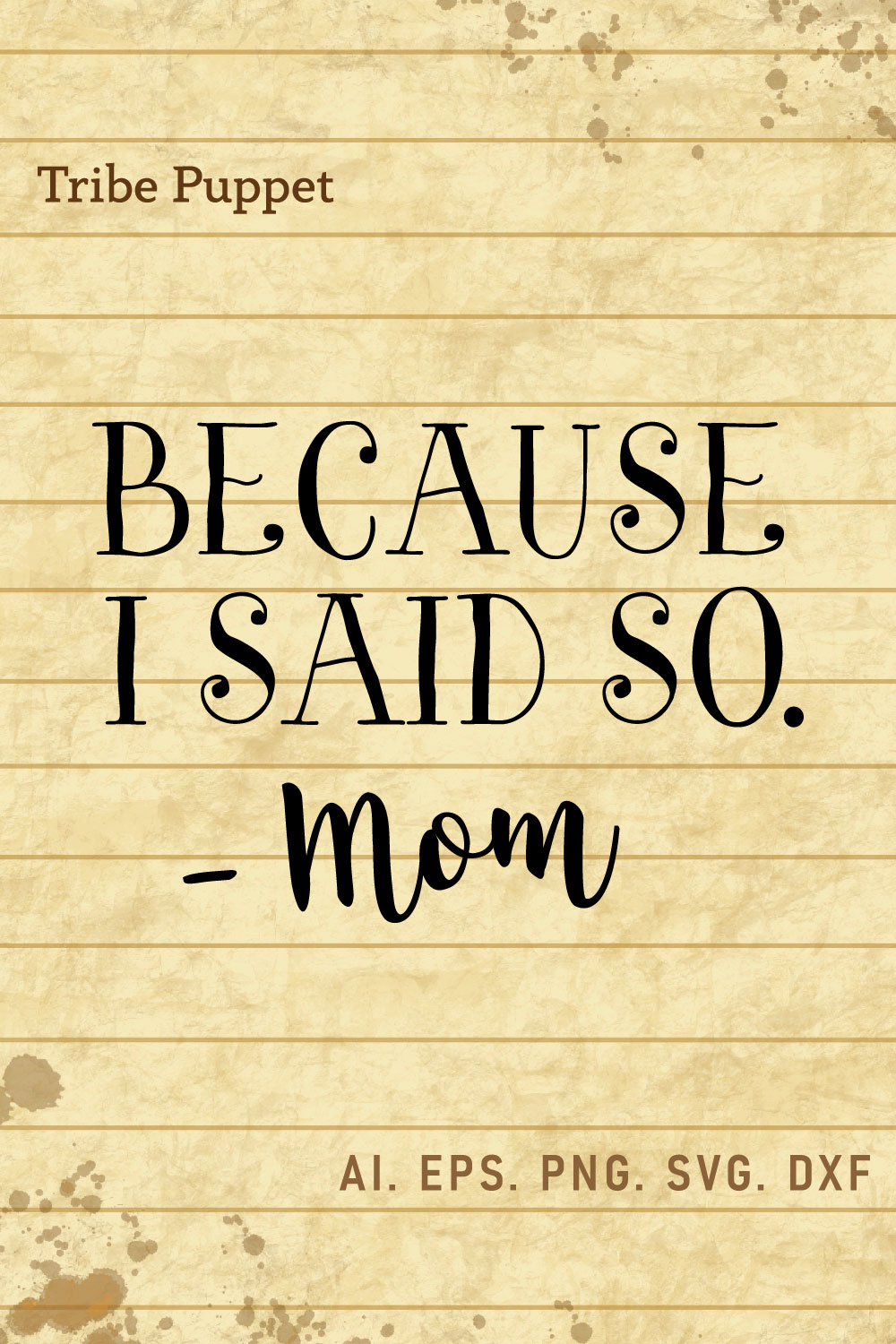 Mom Life Typography pinterest preview image.