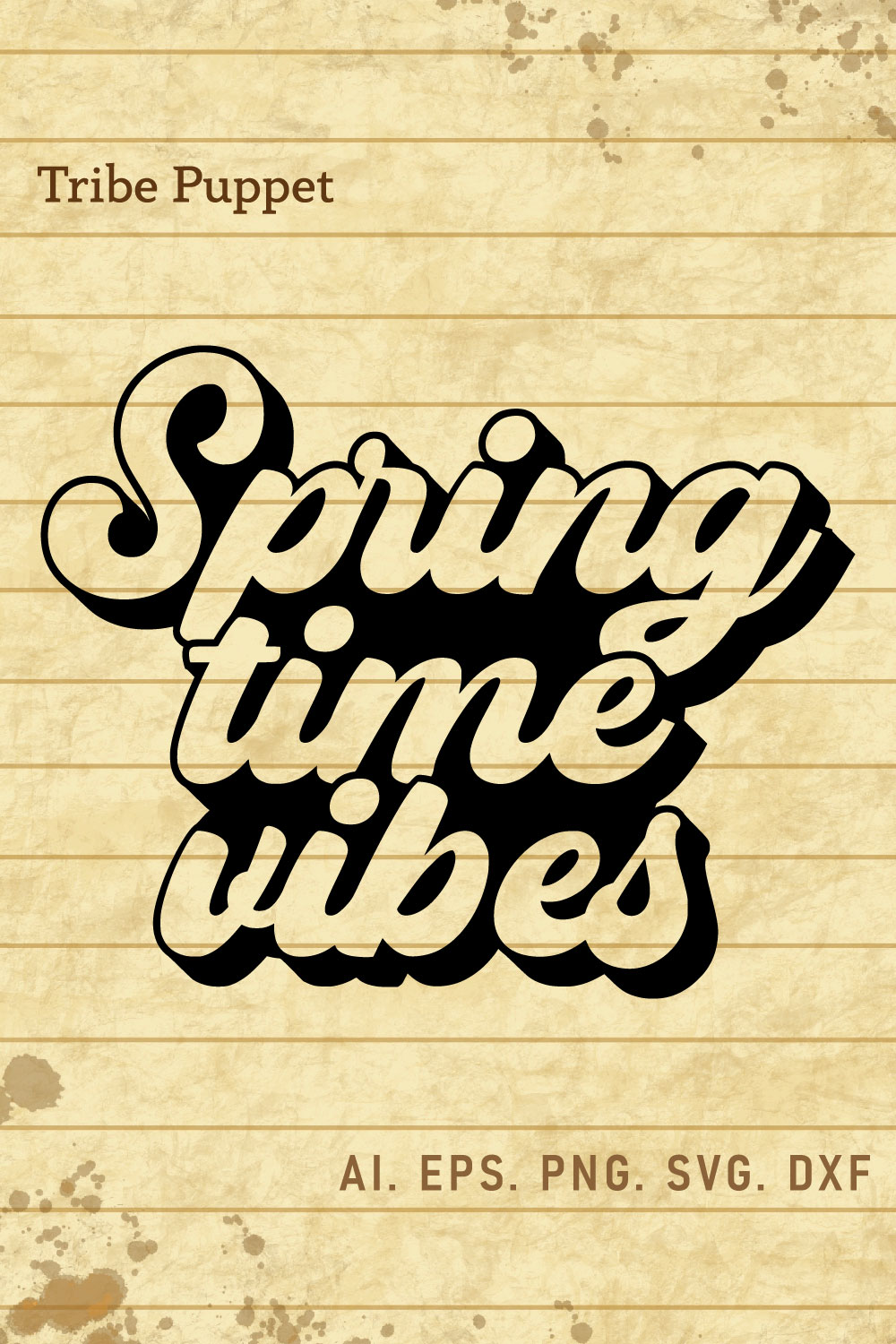 Groovy Typography pinterest preview image.