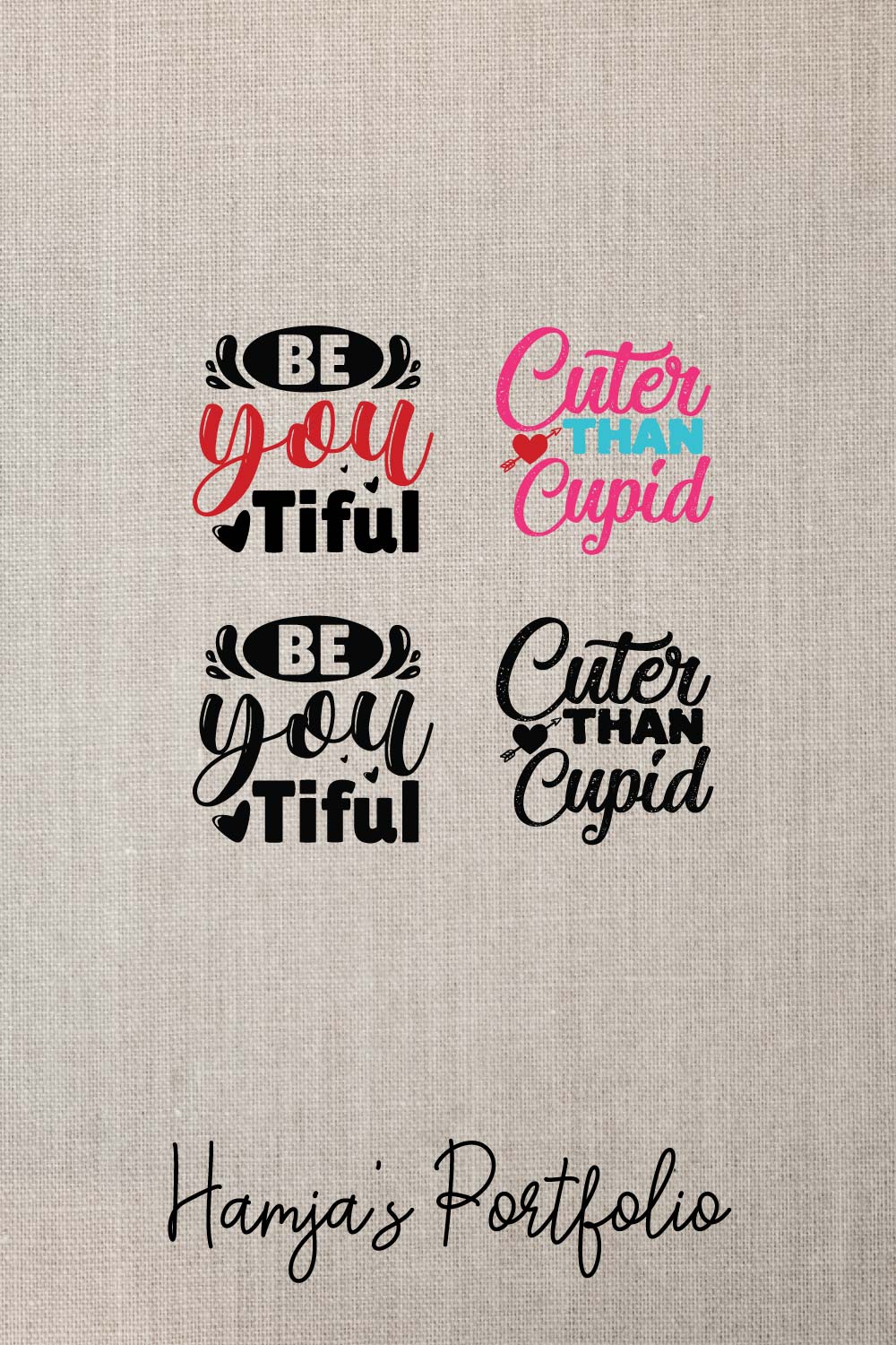 Love Typography Vector Svg pinterest preview image.