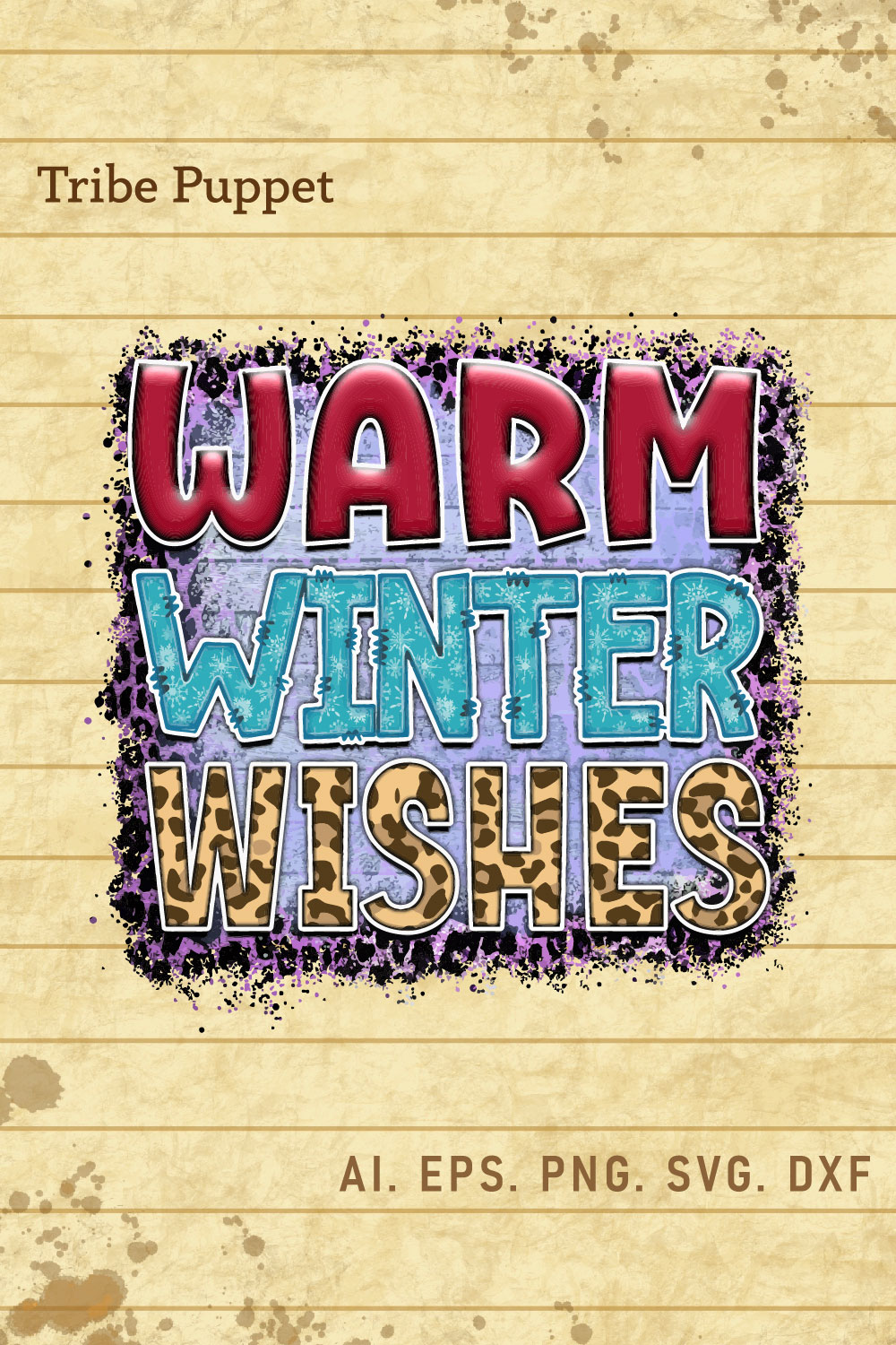 Winter Sublimation pinterest preview image.