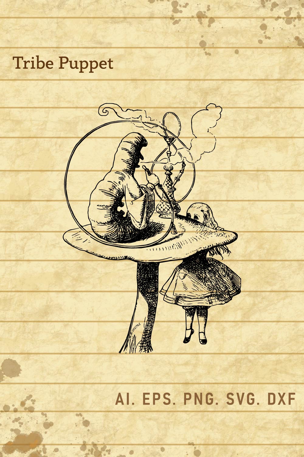 Alice in Wonderland pinterest preview image.