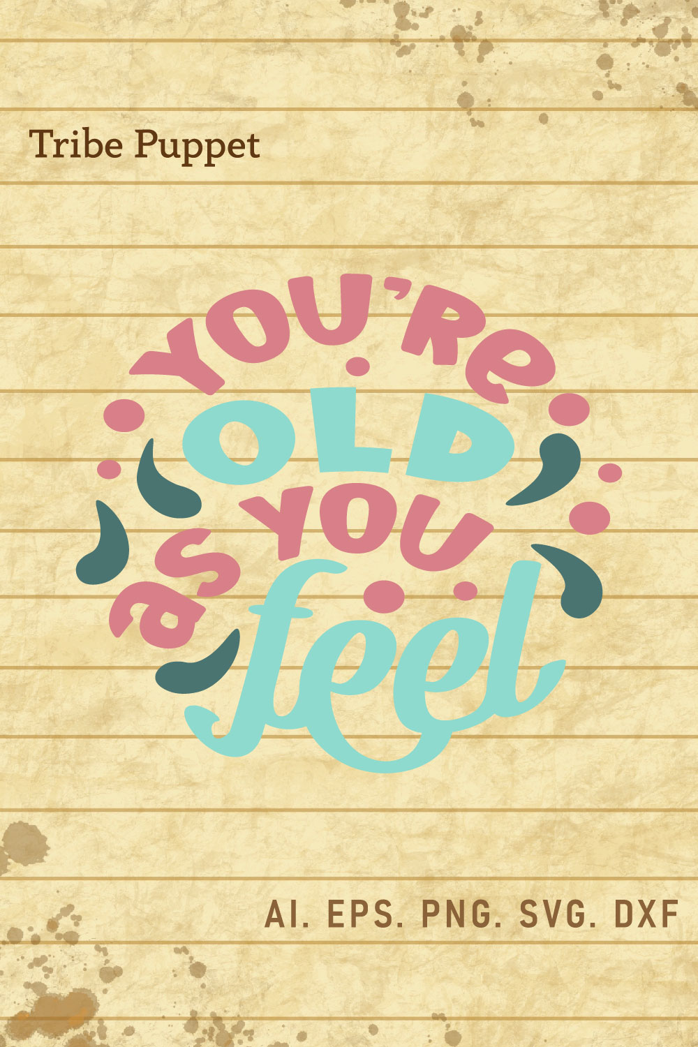 Older Typography pinterest preview image.