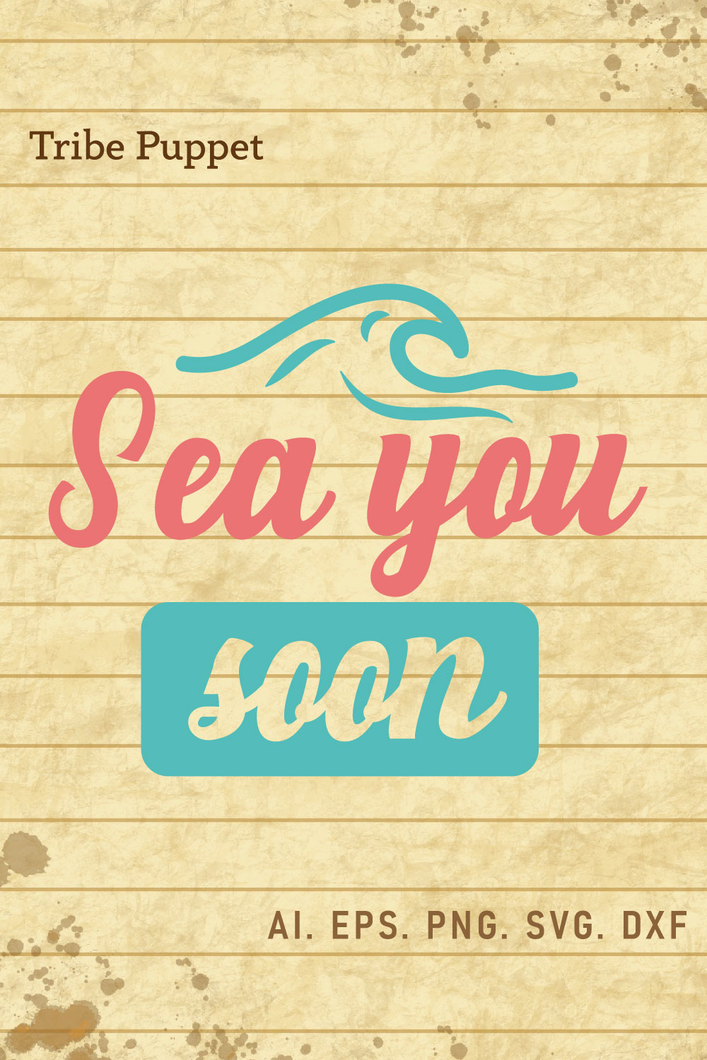 Summer SVG pinterest preview image.