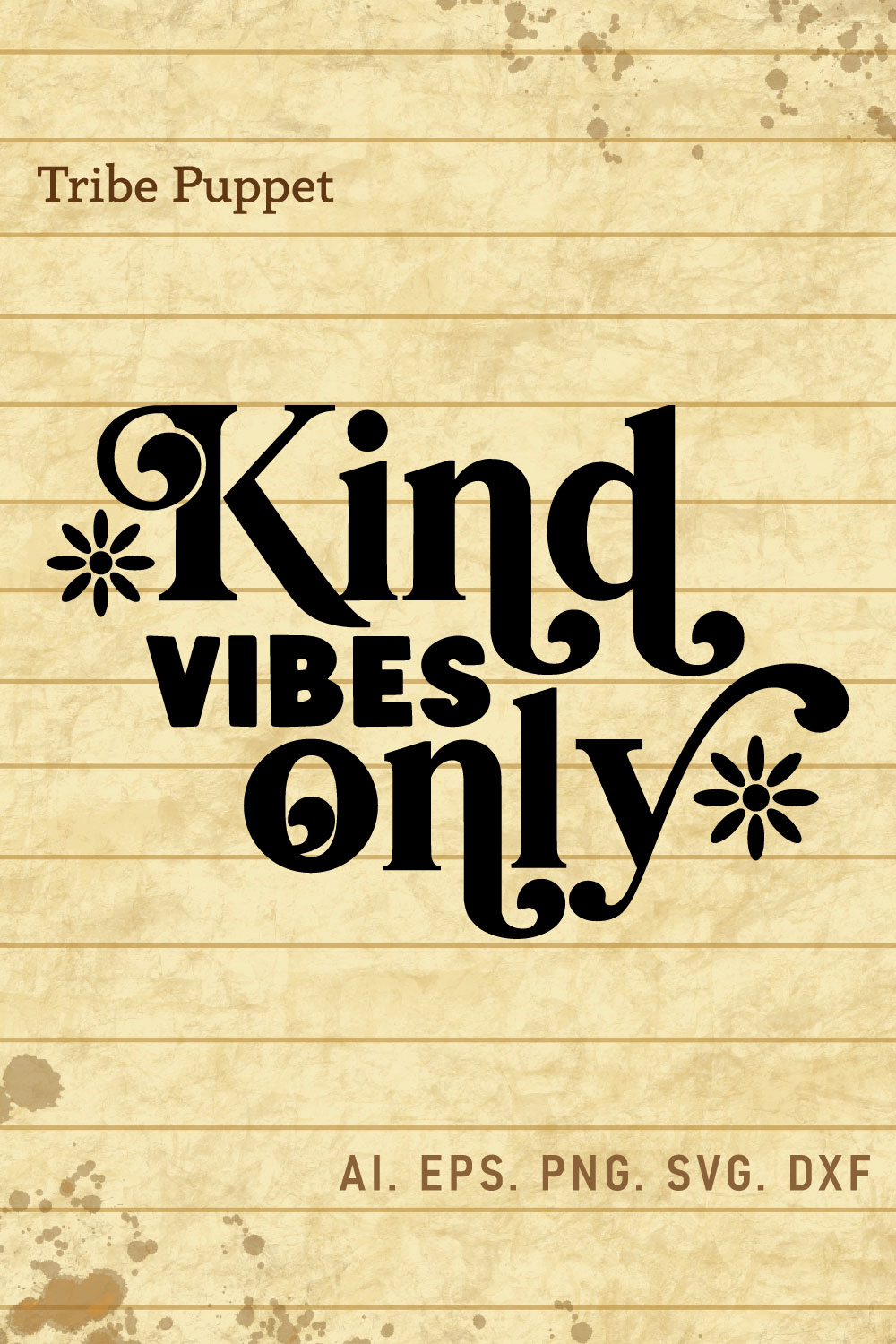 Kindness Typography pinterest preview image.