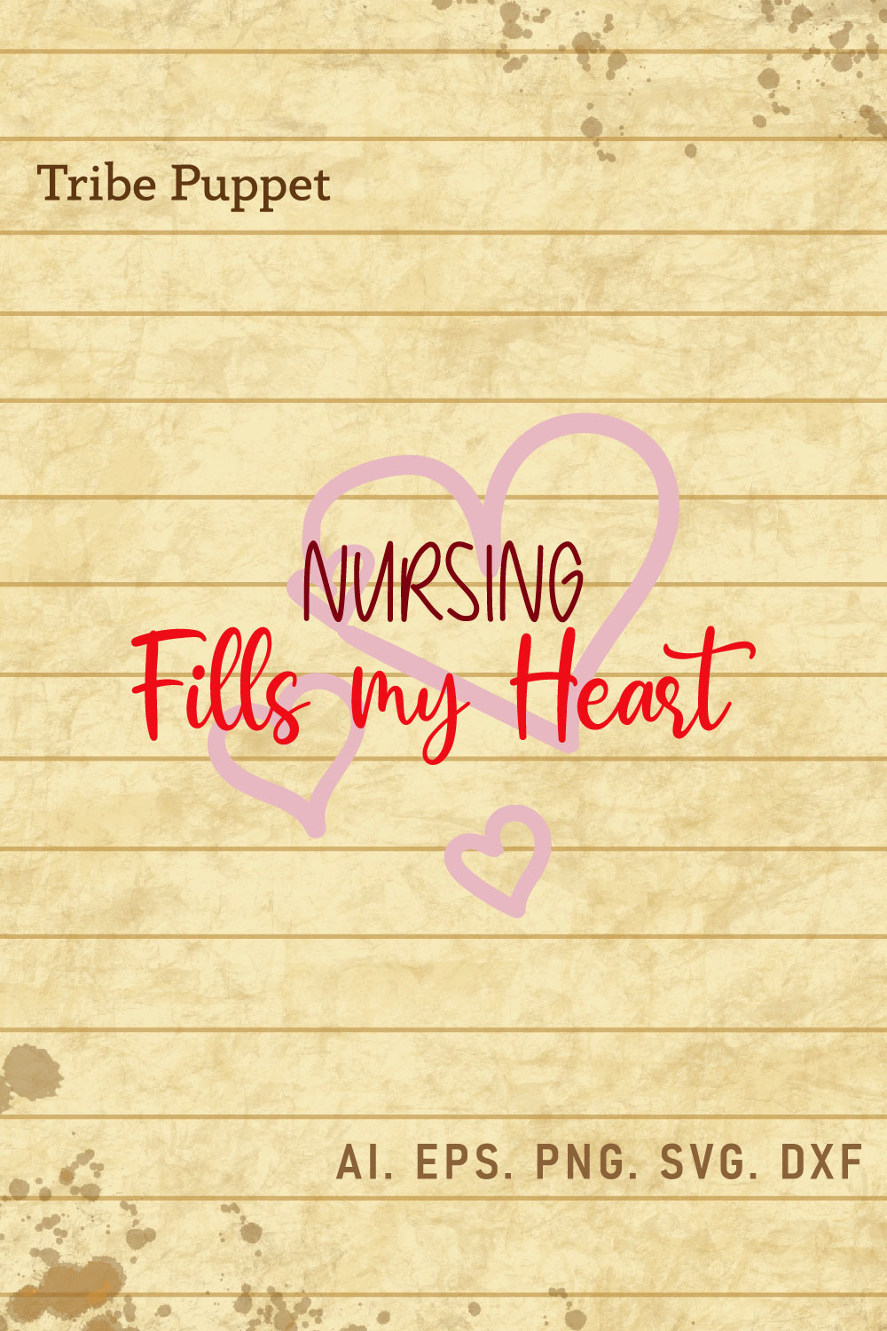 Nurse Valentines day pinterest preview image.