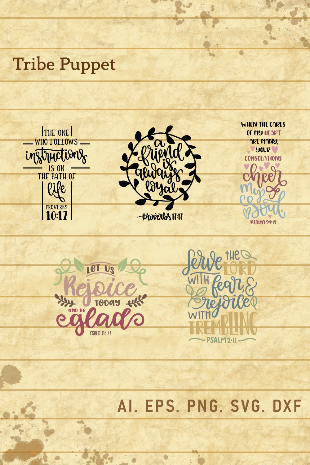 Christian Typography bundle pinterest preview image.