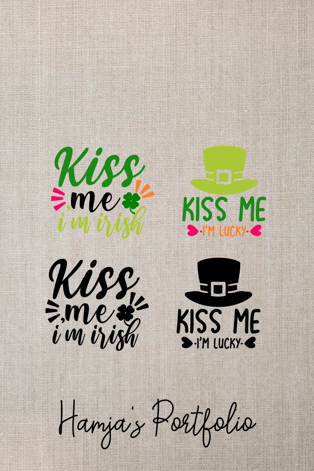 Kiss Me Vector pinterest preview image.