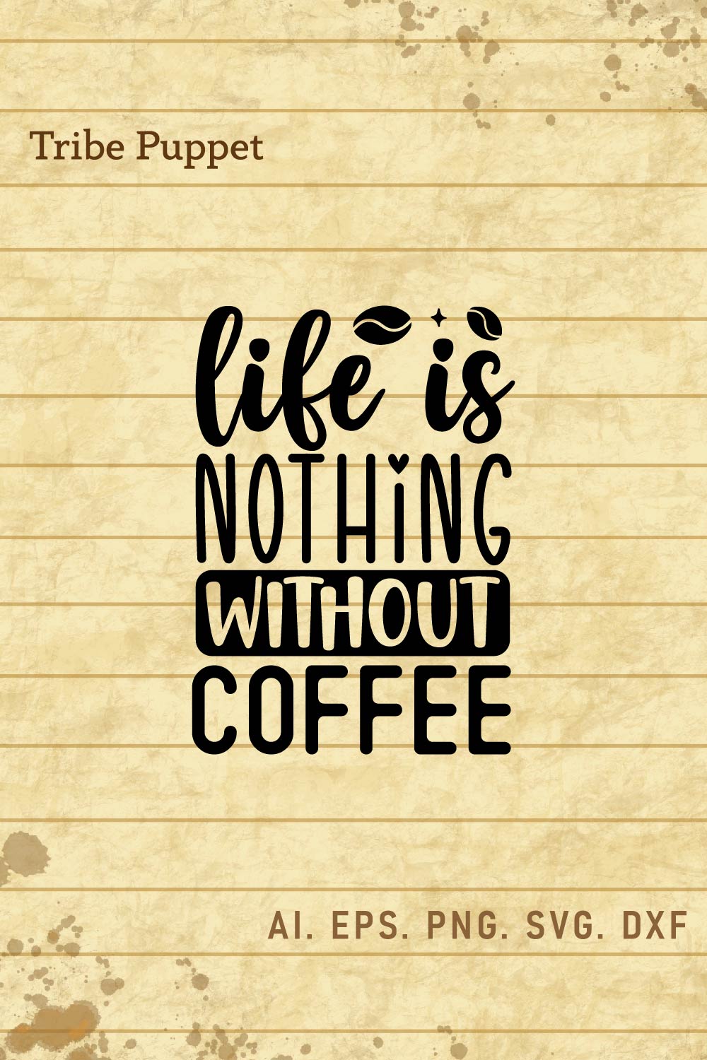 Coffee Quotes pinterest preview image.