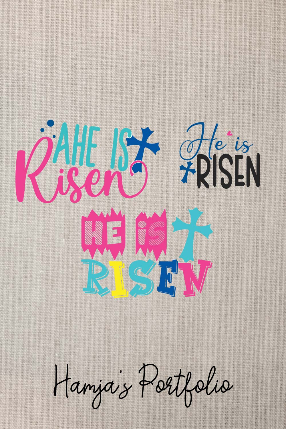 He Is Risen Vector svg pinterest preview image.