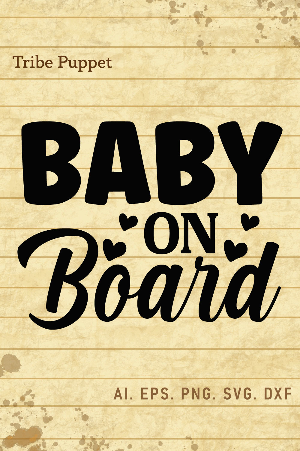 Baby Typography pinterest preview image.