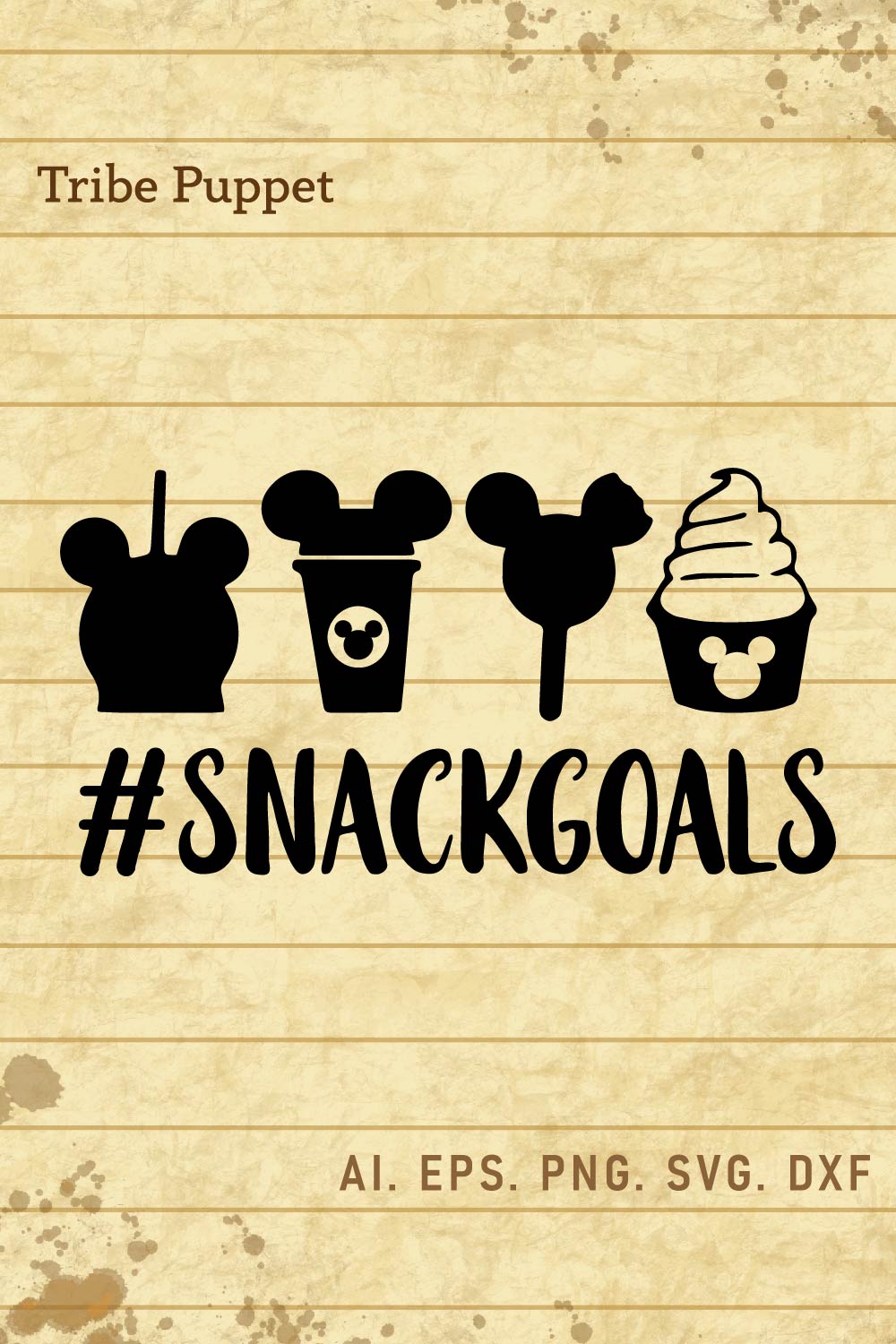 Snack Goals pinterest preview image.
